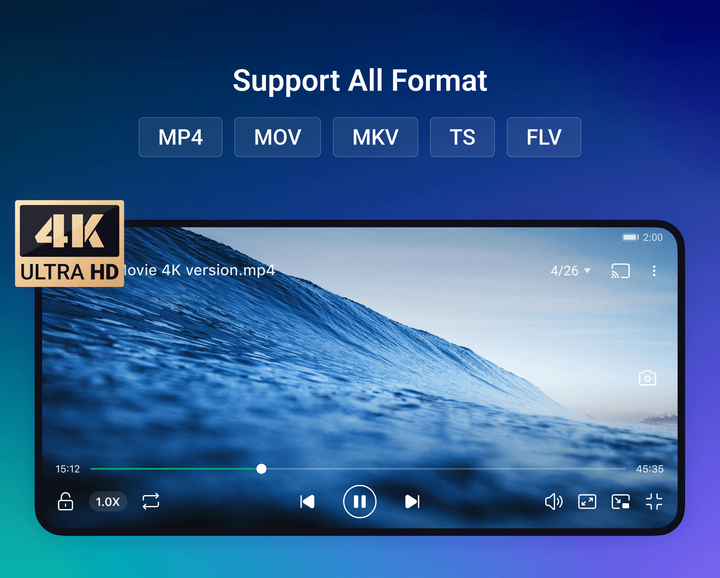 اسکرین شات 1 برنامه OnePlayer - Video Downloader