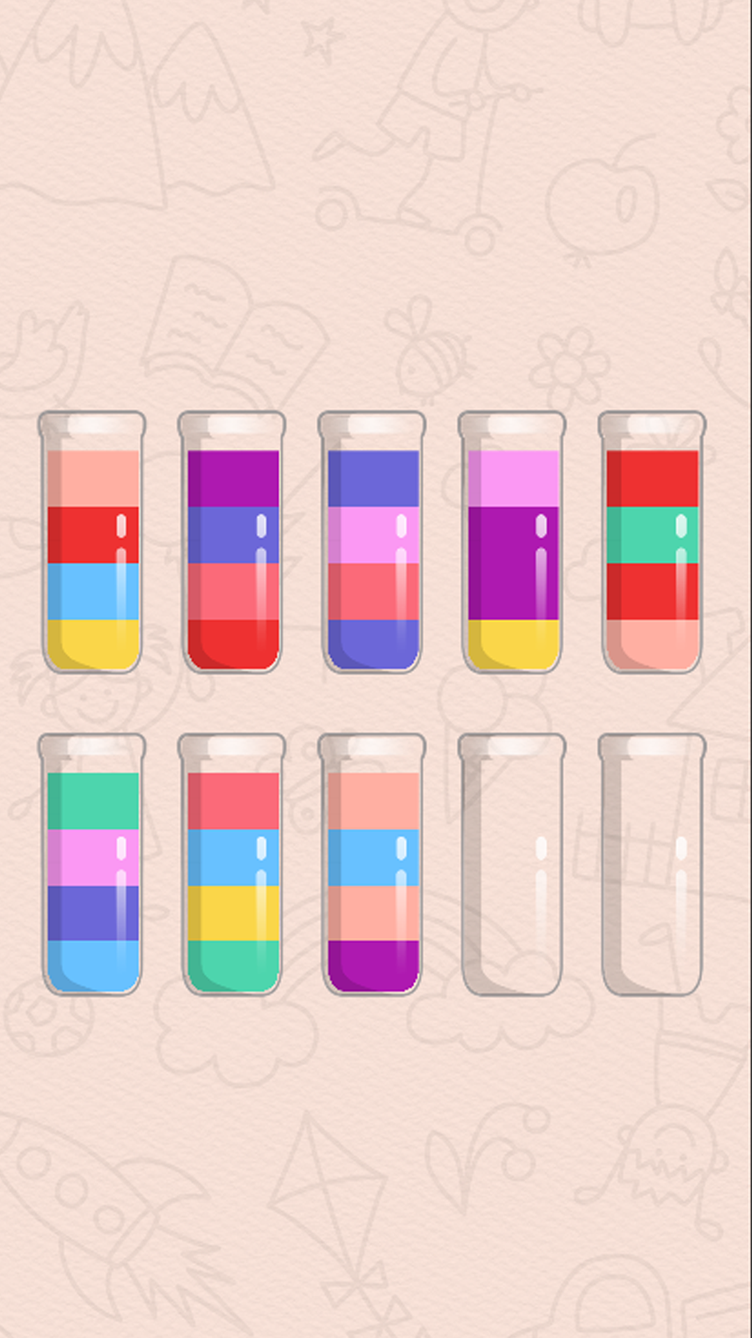 اسکرین شات 1 بازی Water Sort Puzzle - Color Game