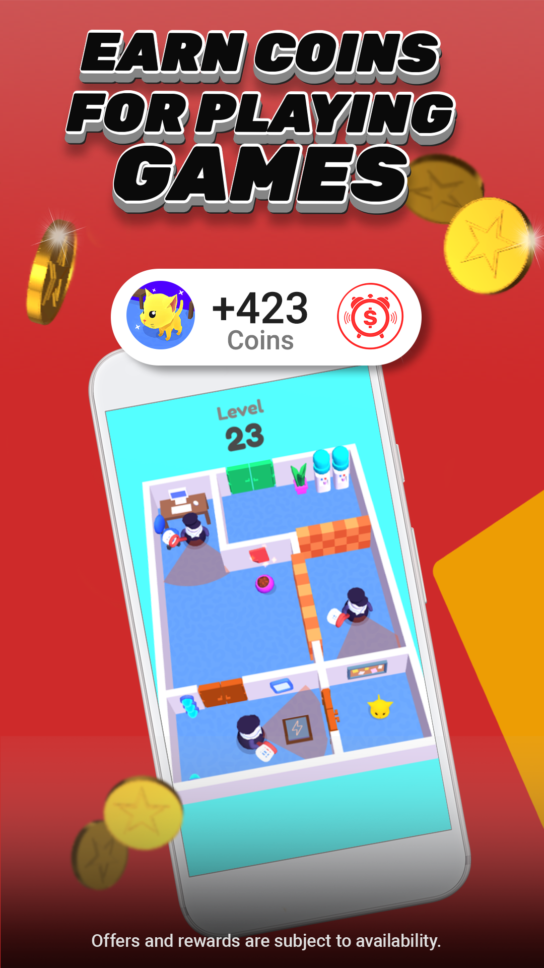 اسکرین شات 3 برنامه Cash Alarm: Games & Rewards