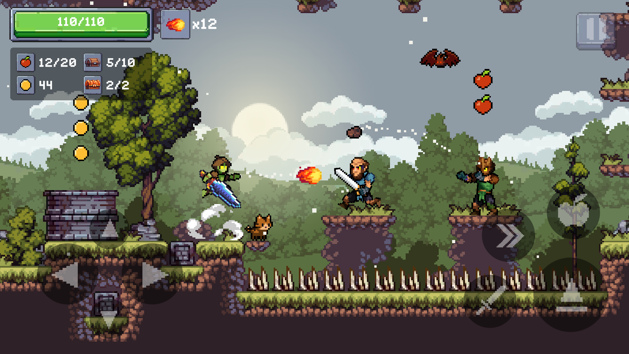 اسکرین شات 4 بازی Apple Knight 2: Fun Platformer