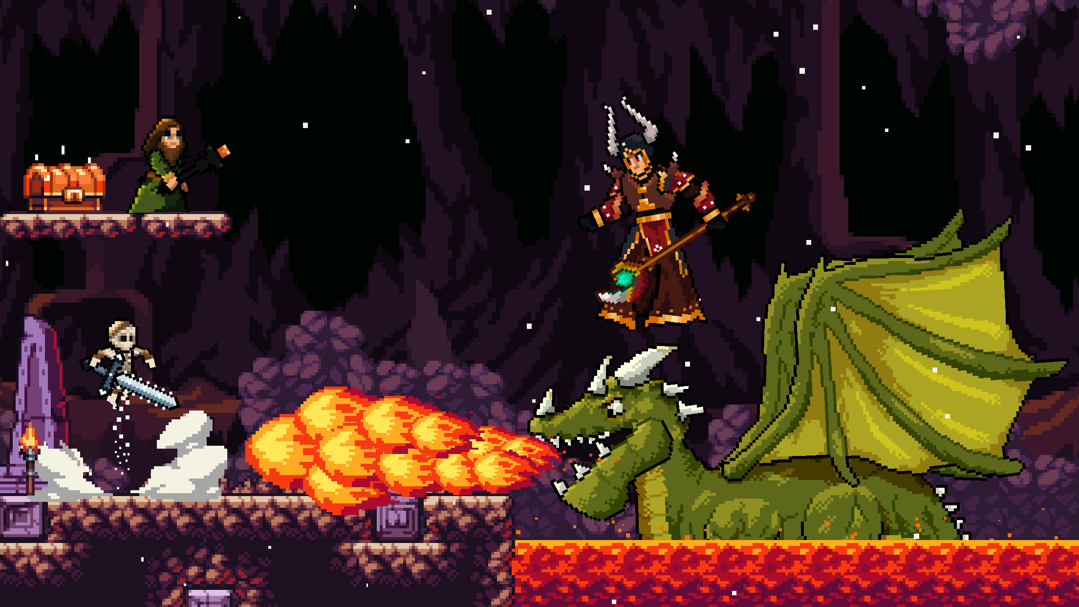 اسکرین شات 2 بازی Apple Knight Action Platformer