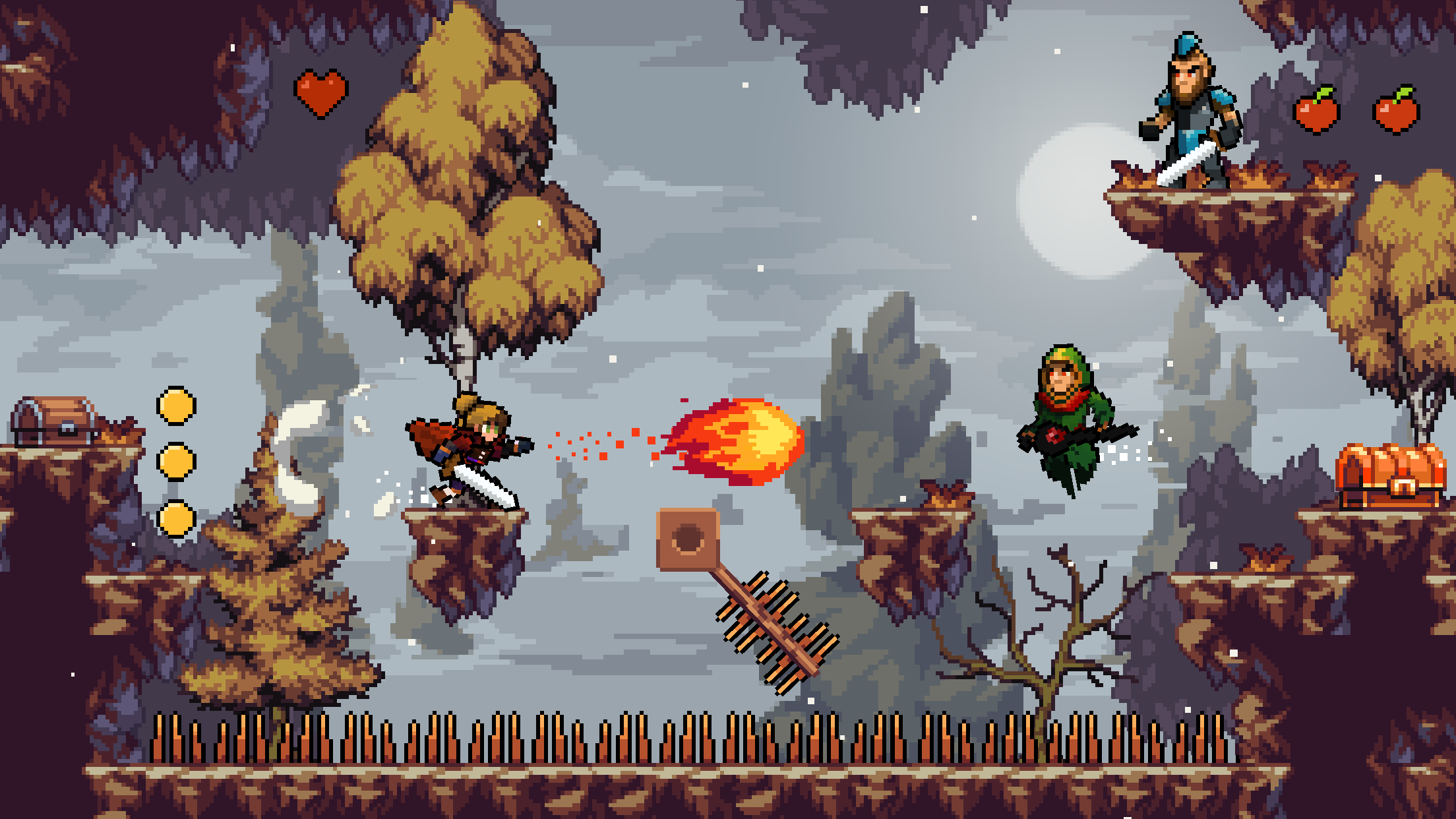 اسکرین شات 3 بازی Apple Knight Action Platformer
