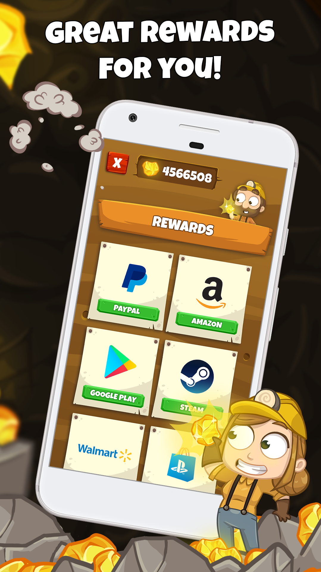 اسکرین شات 4 برنامه The Lucky Miner - The Cash App