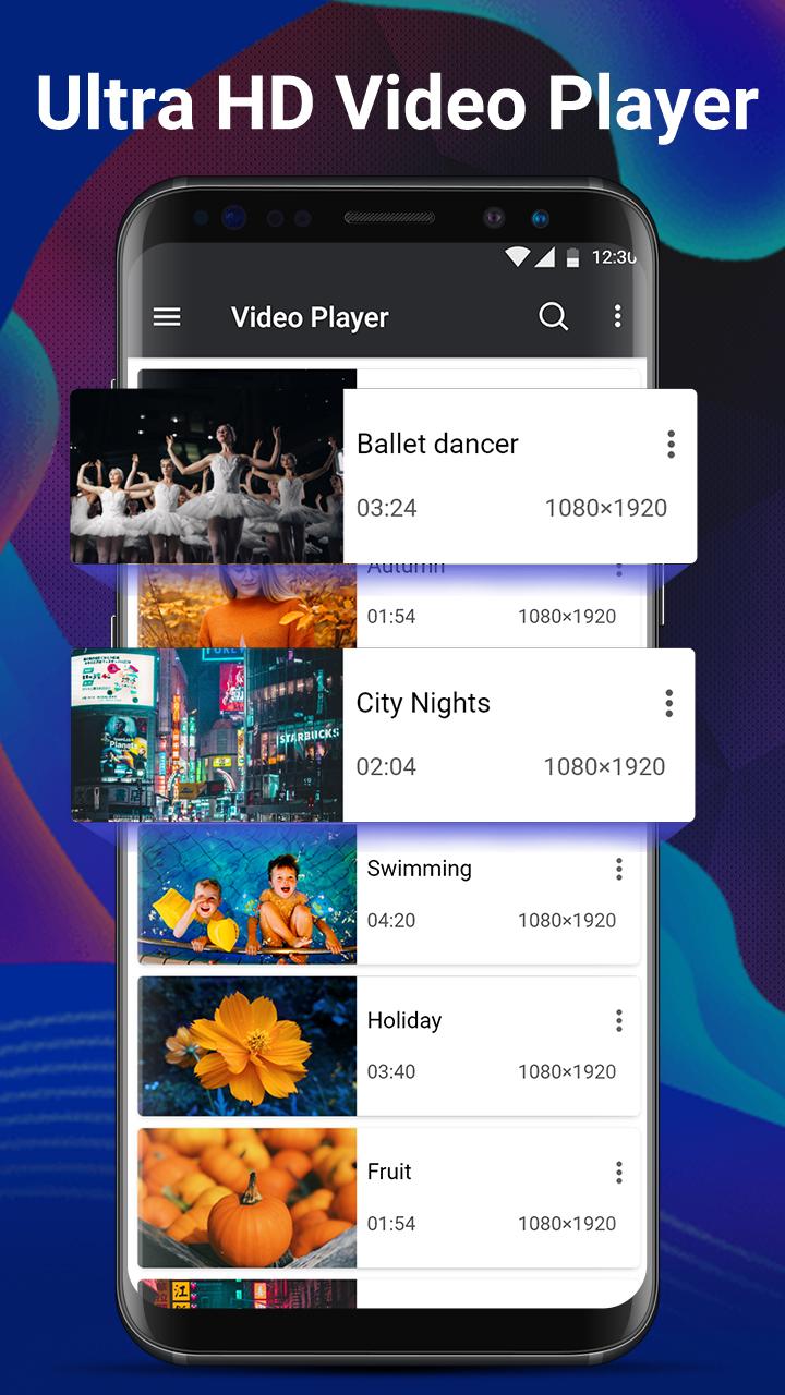 اسکرین شات 5 برنامه Video Player - Full HD Format