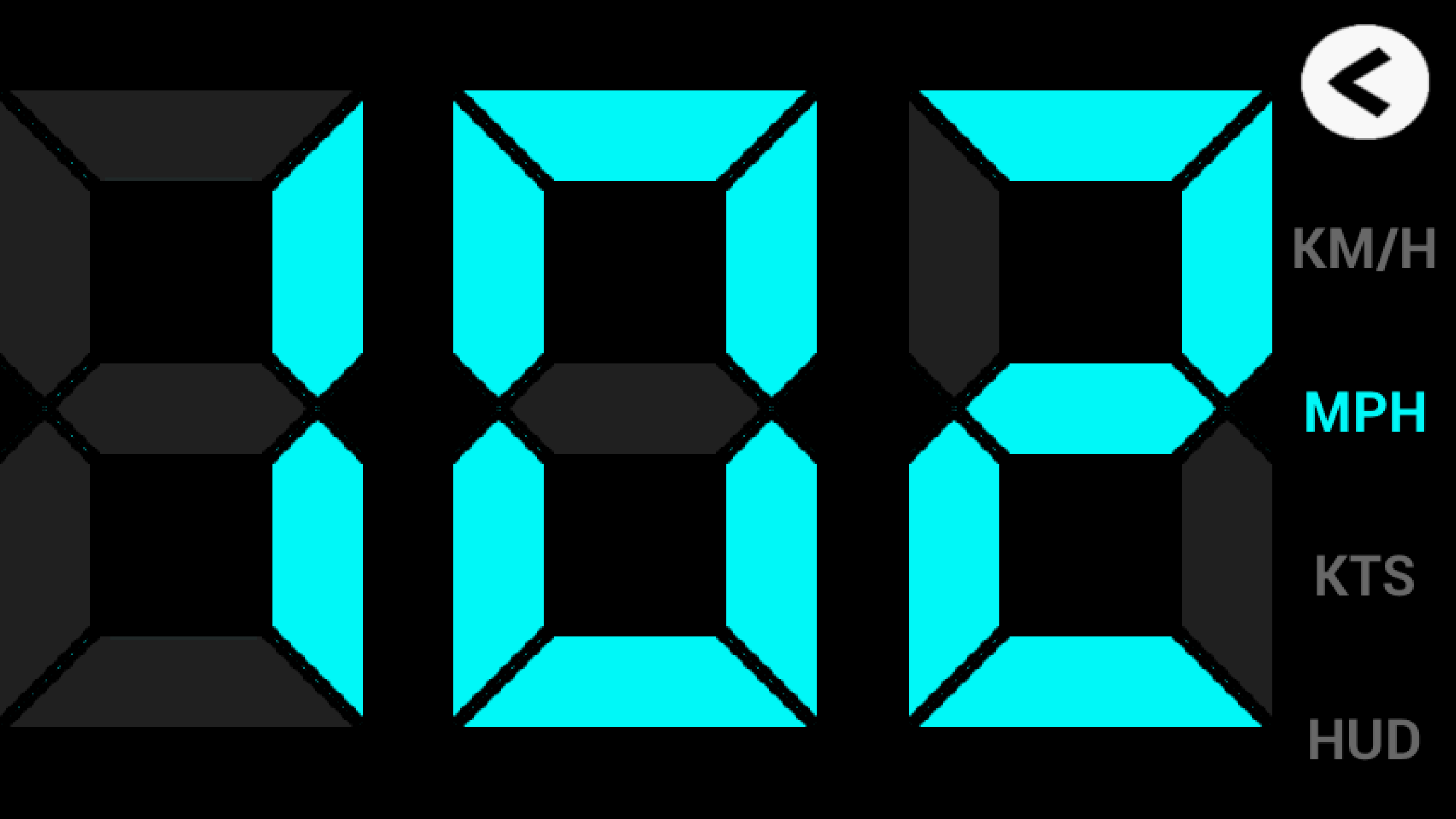 اسکرین شات 1 برنامه GPS HUD Speedometer