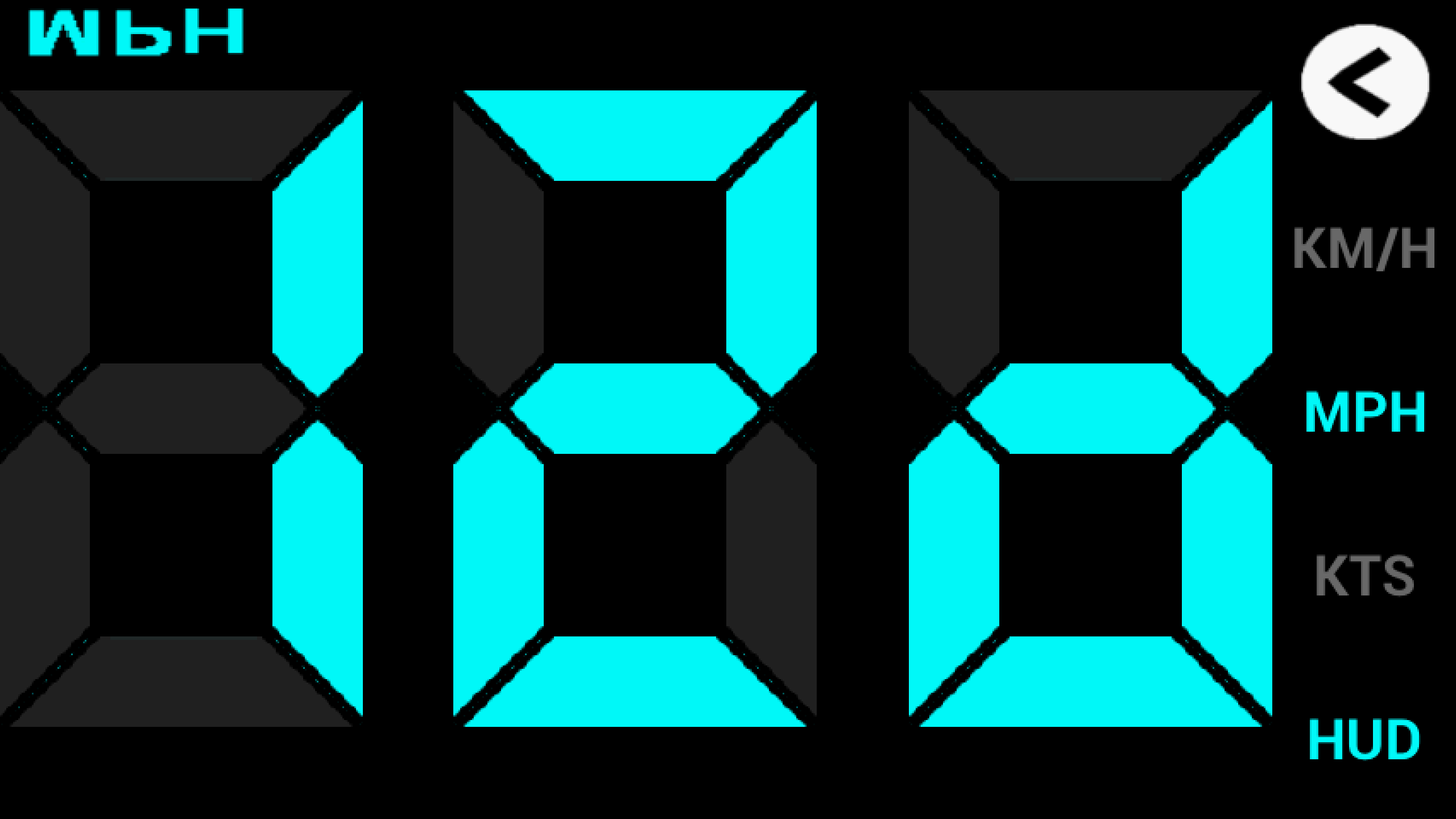 اسکرین شات 3 برنامه GPS HUD Speedometer