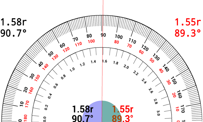 اسکرین شات 1 برنامه Protractor