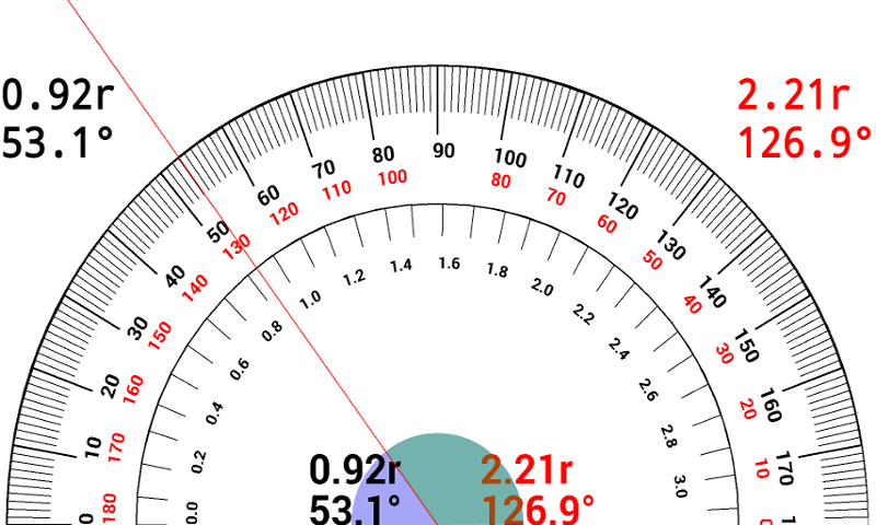 اسکرین شات 2 برنامه Protractor