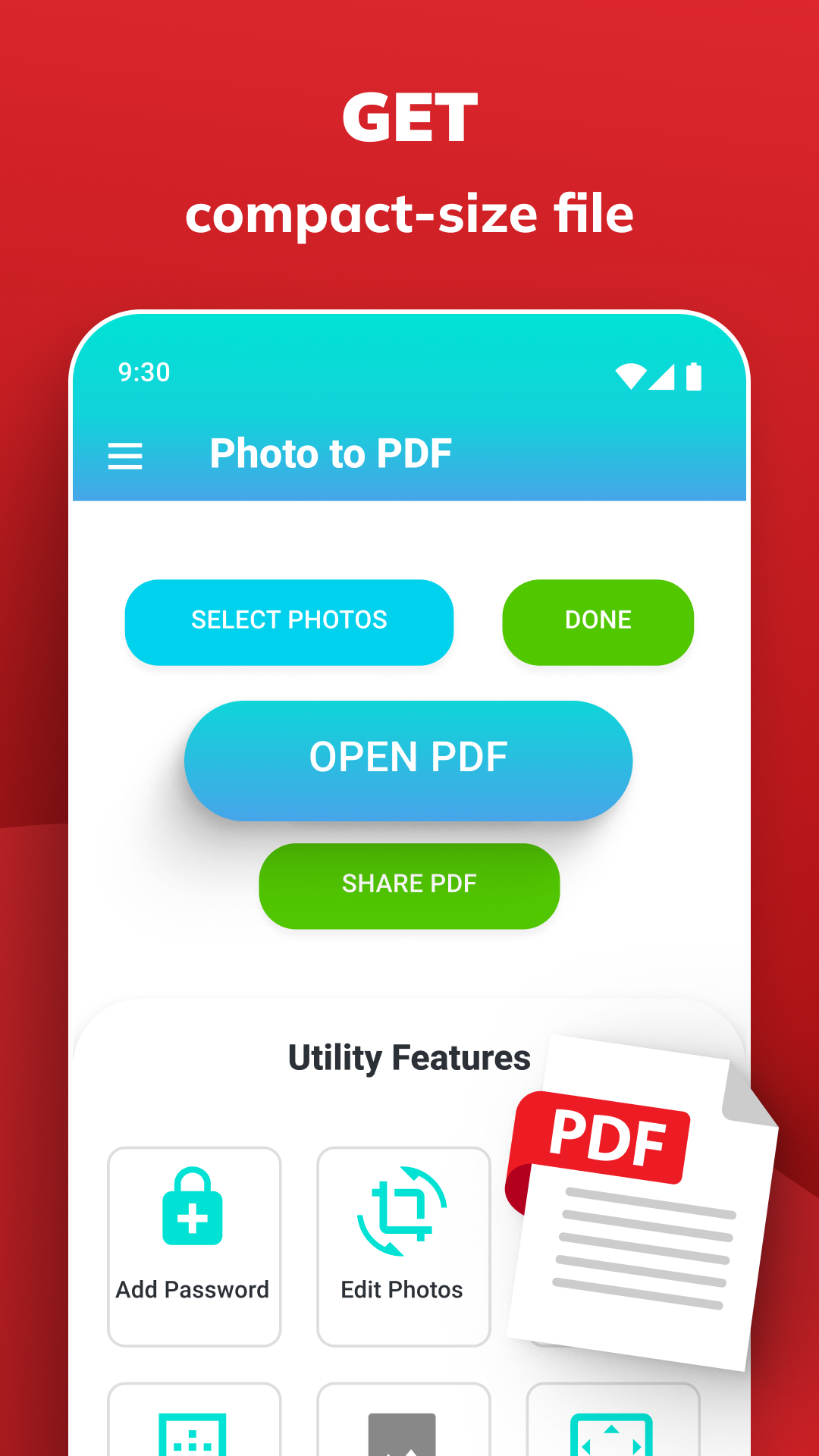 اسکرین شات 4 برنامه PDF Maker/Reader: Photo to PDF