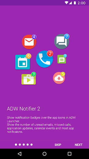 اسکرین شات 1 برنامه ADW Notifier 2