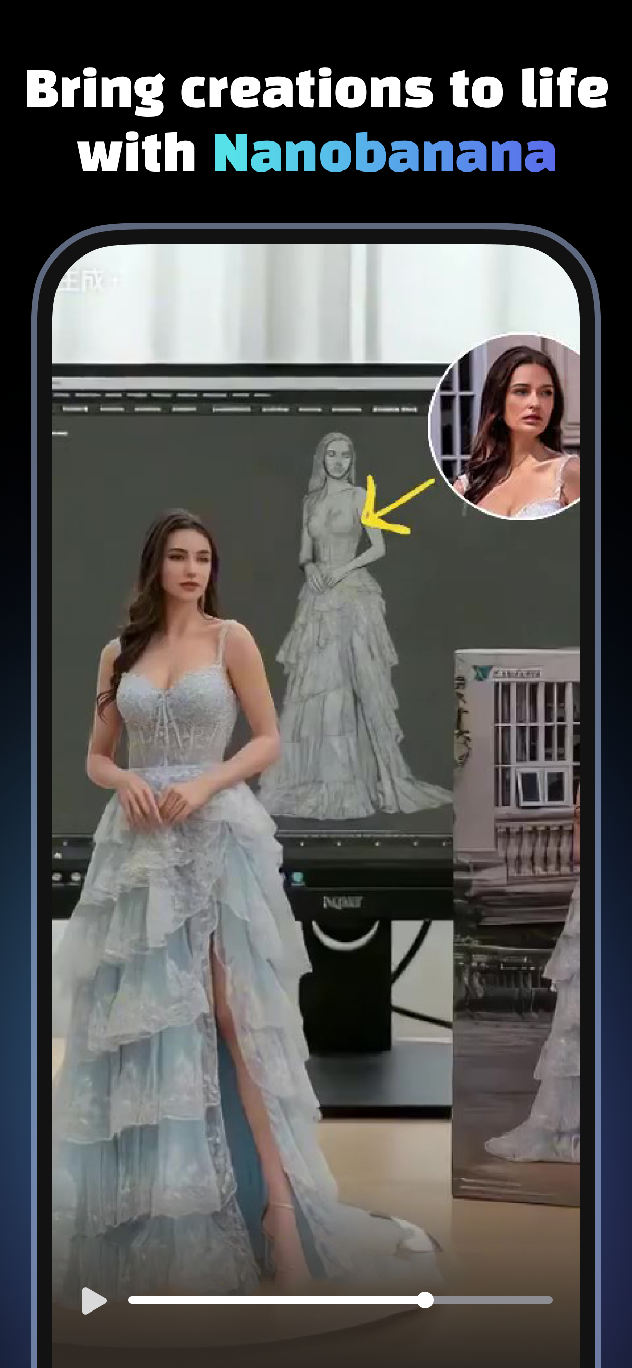 اسکرین شات 2 برنامه Creati:AI Image Video Maker