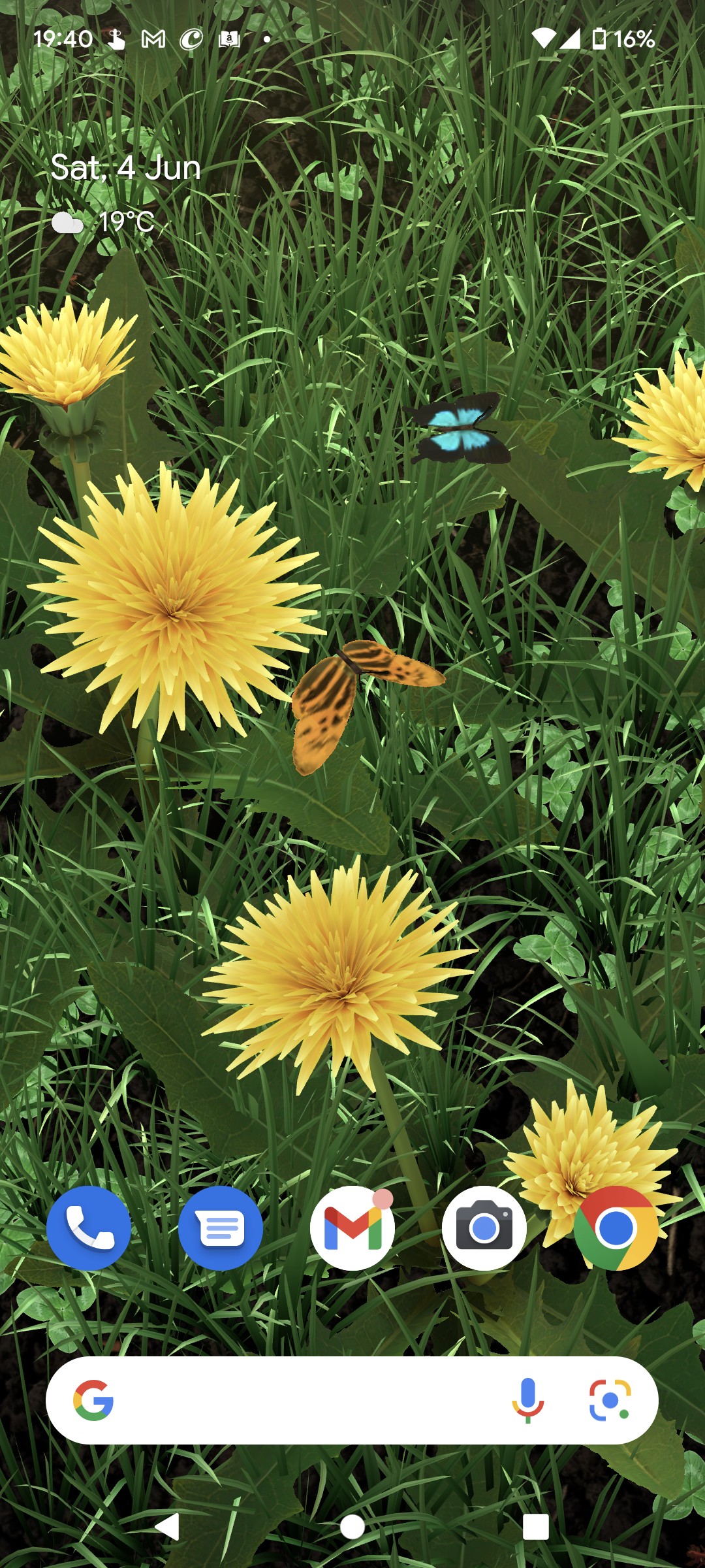 اسکرین شات 1 برنامه Spring Flowers 3D LWP