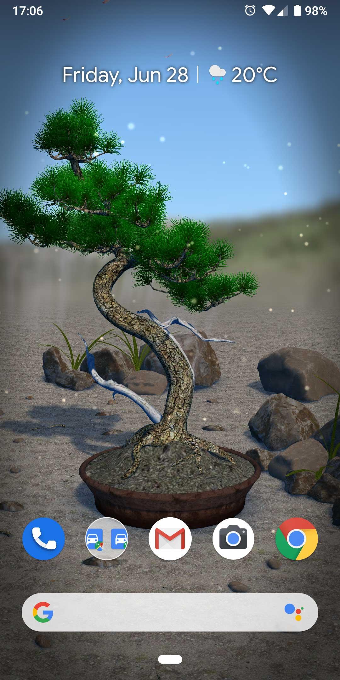 اسکرین شات 1 برنامه Bonsai 3D Live Wallpaper