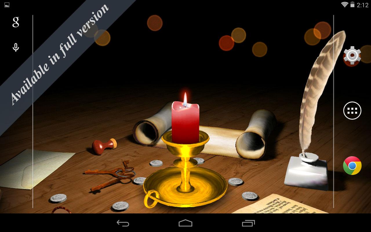 اسکرین شات 3 برنامه Melting Candle Wallpaper Lite