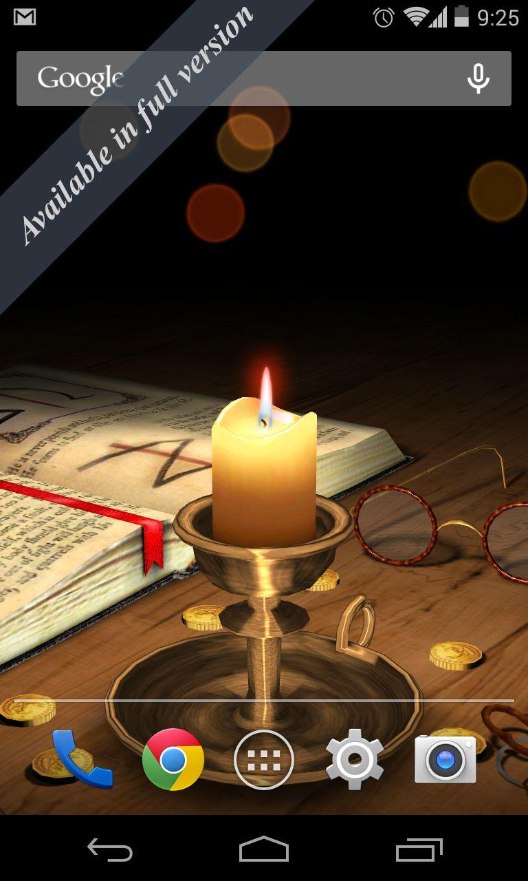 اسکرین شات 2 برنامه Melting Candle Wallpaper Lite