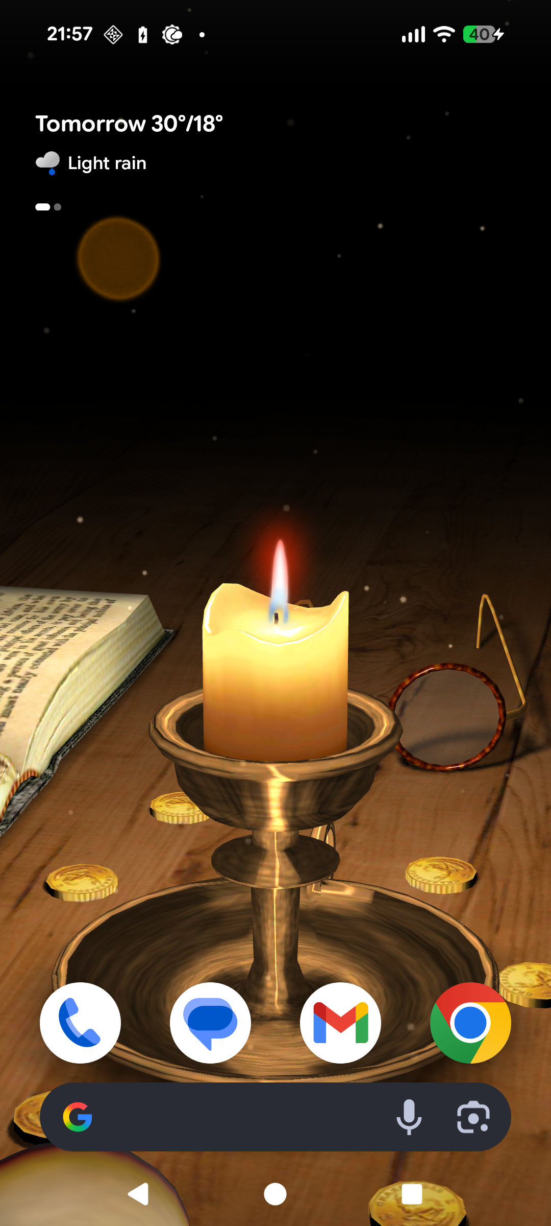 اسکرین شات 1 برنامه 3D Melting Candle
