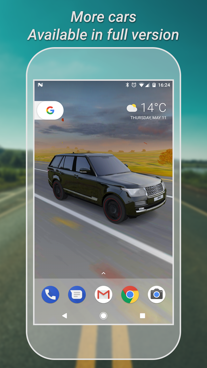 اسکرین شات 5 برنامه 3D Car Live Wallpaper Lite