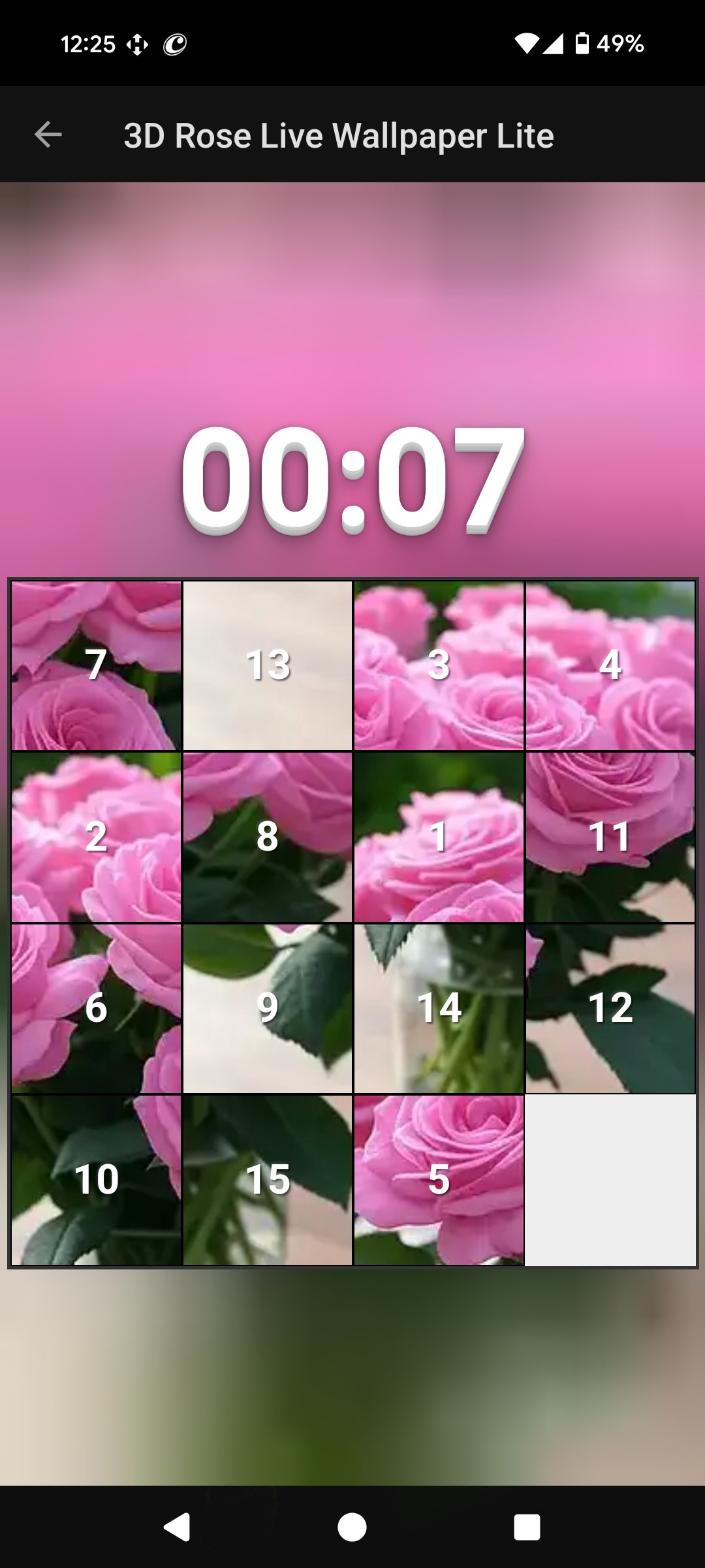 اسکرین شات 5 برنامه 3D Rose Live Wallpaper Lite