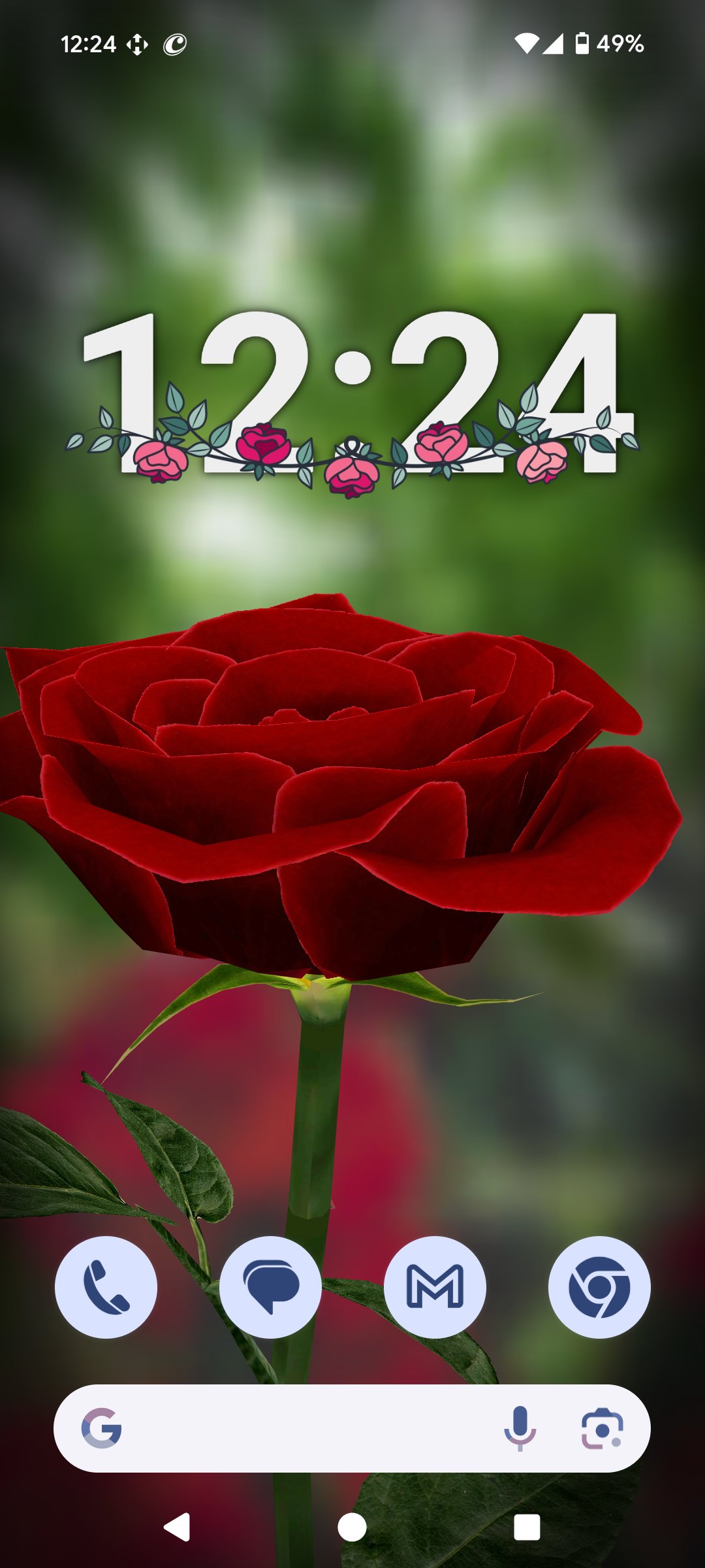 اسکرین شات 6 برنامه 3D Rose Live Wallpaper Lite