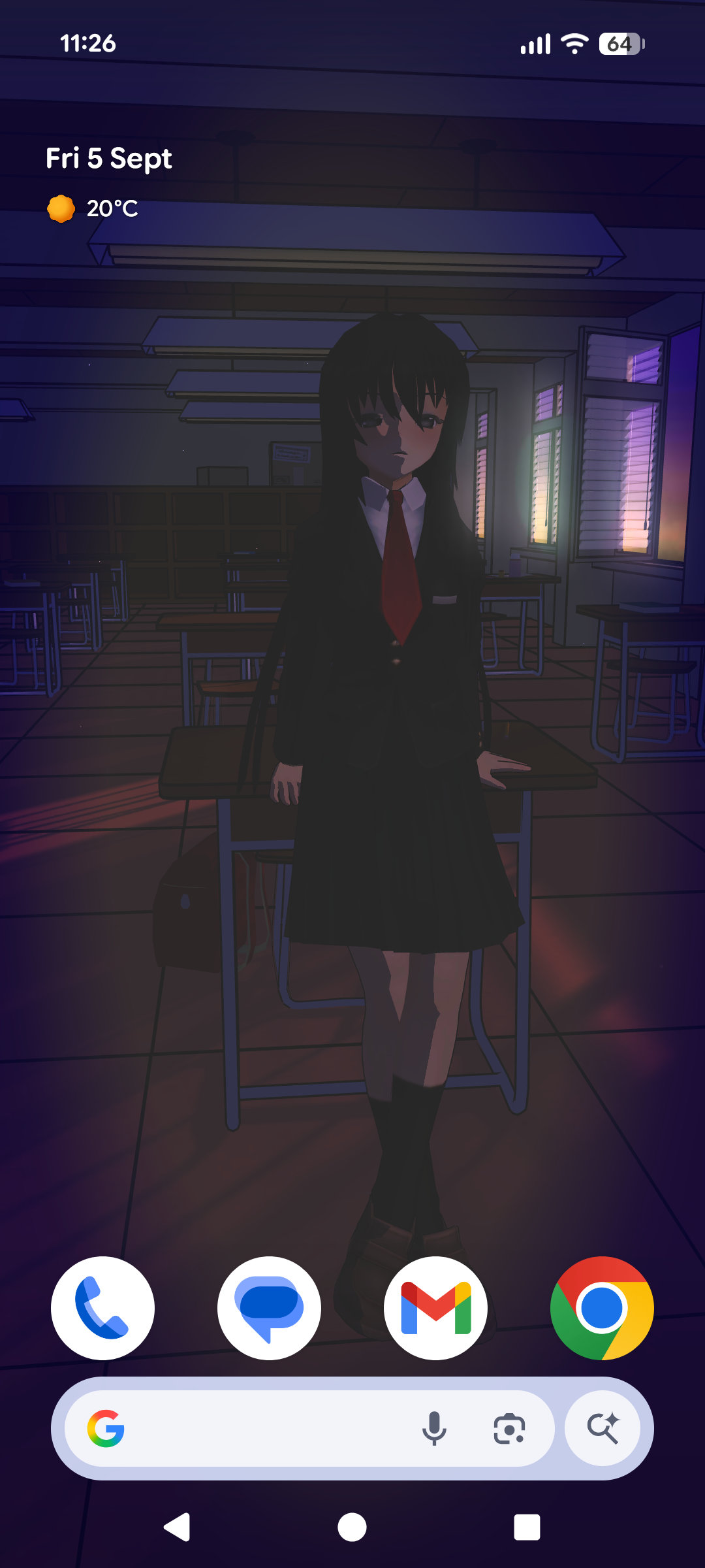 اسکرین شات 1 برنامه Anime School 3D