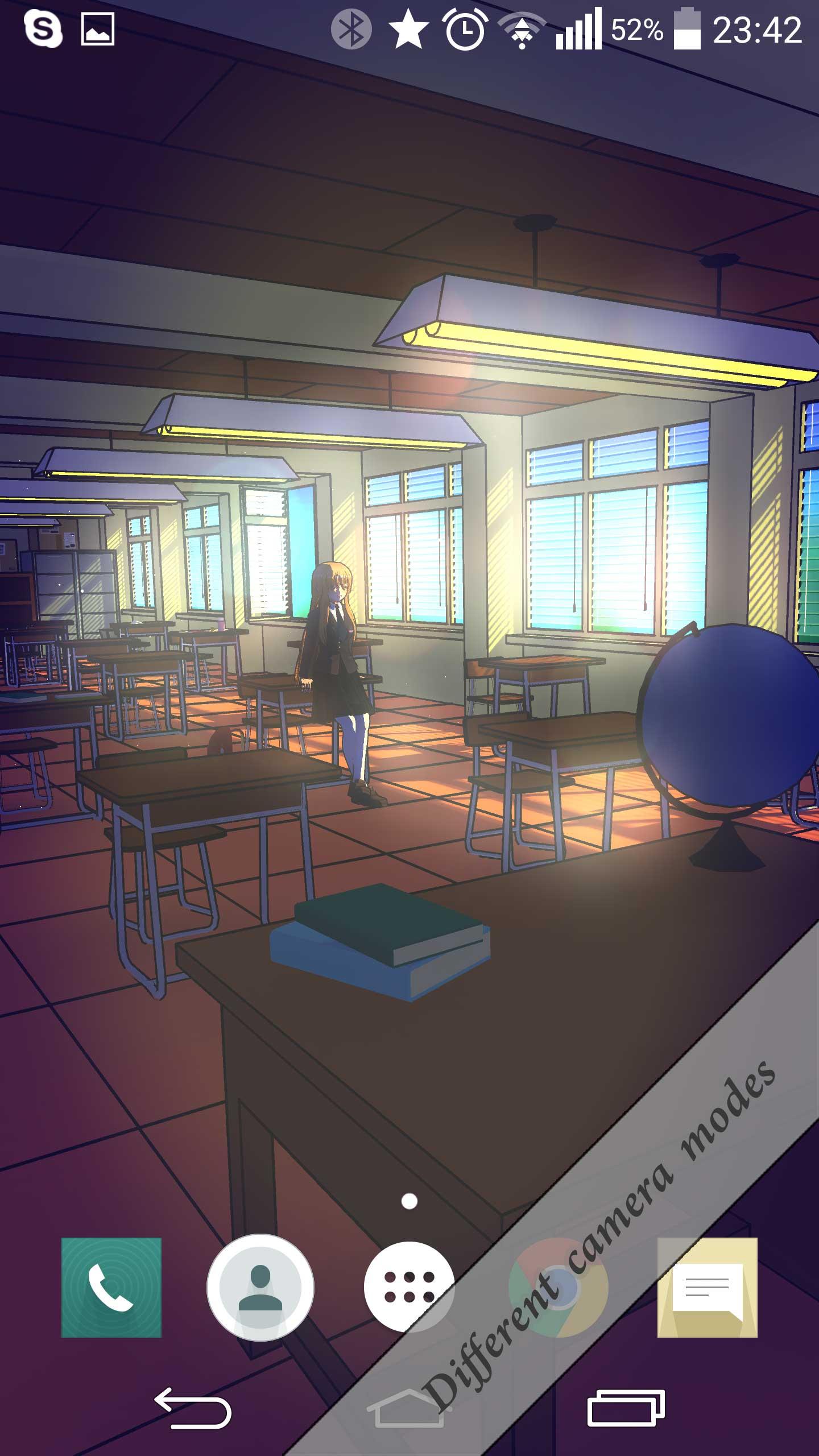 اسکرین شات 2 برنامه Anime School Wallpaper Lite