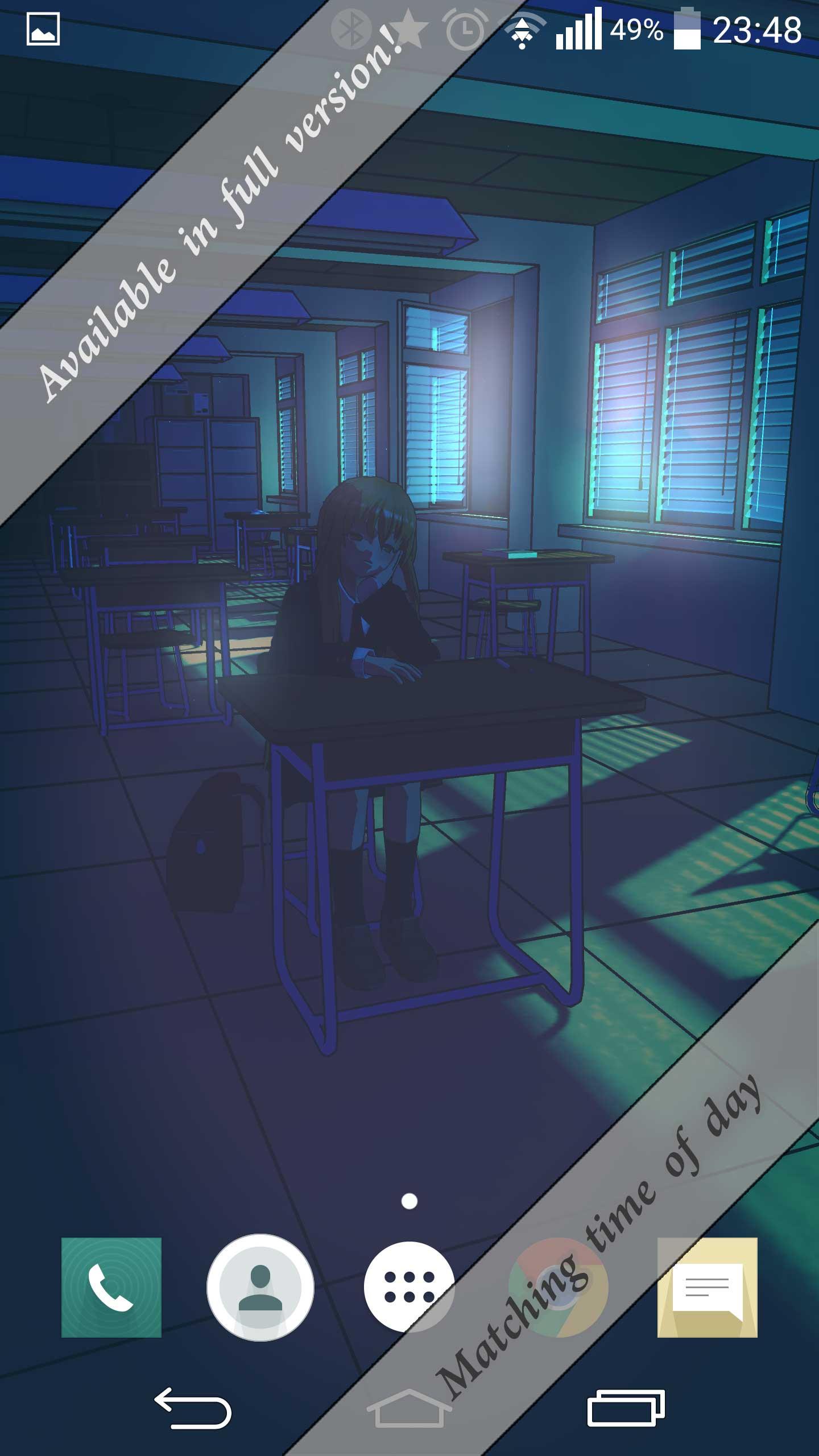 اسکرین شات 4 برنامه Anime School Wallpaper Lite