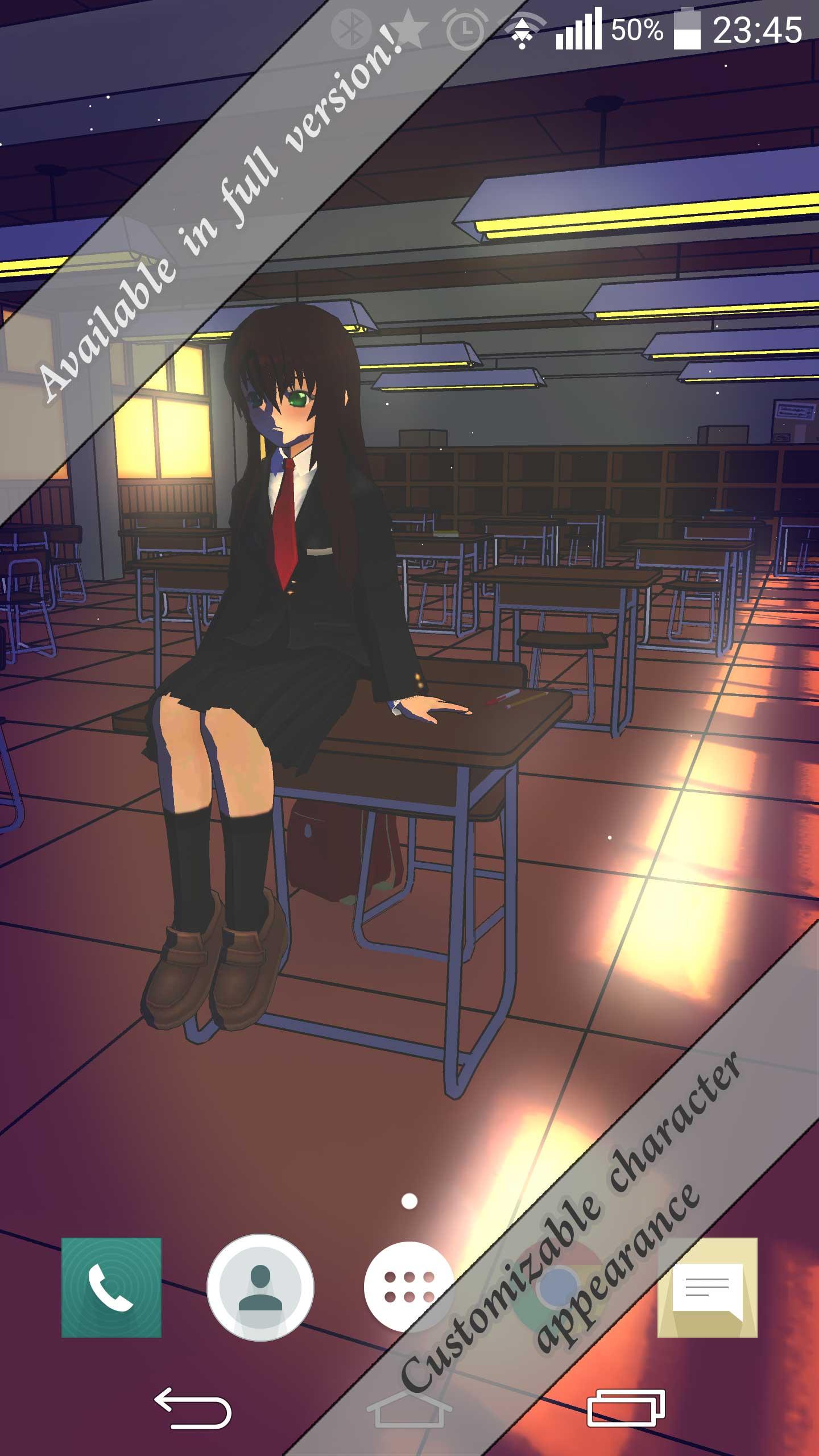 اسکرین شات 3 برنامه Anime School Wallpaper Lite