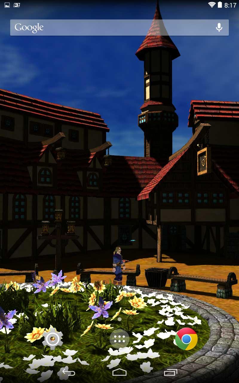 اسکرین شات 2 برنامه Cartoon Village Wallpaper Lite