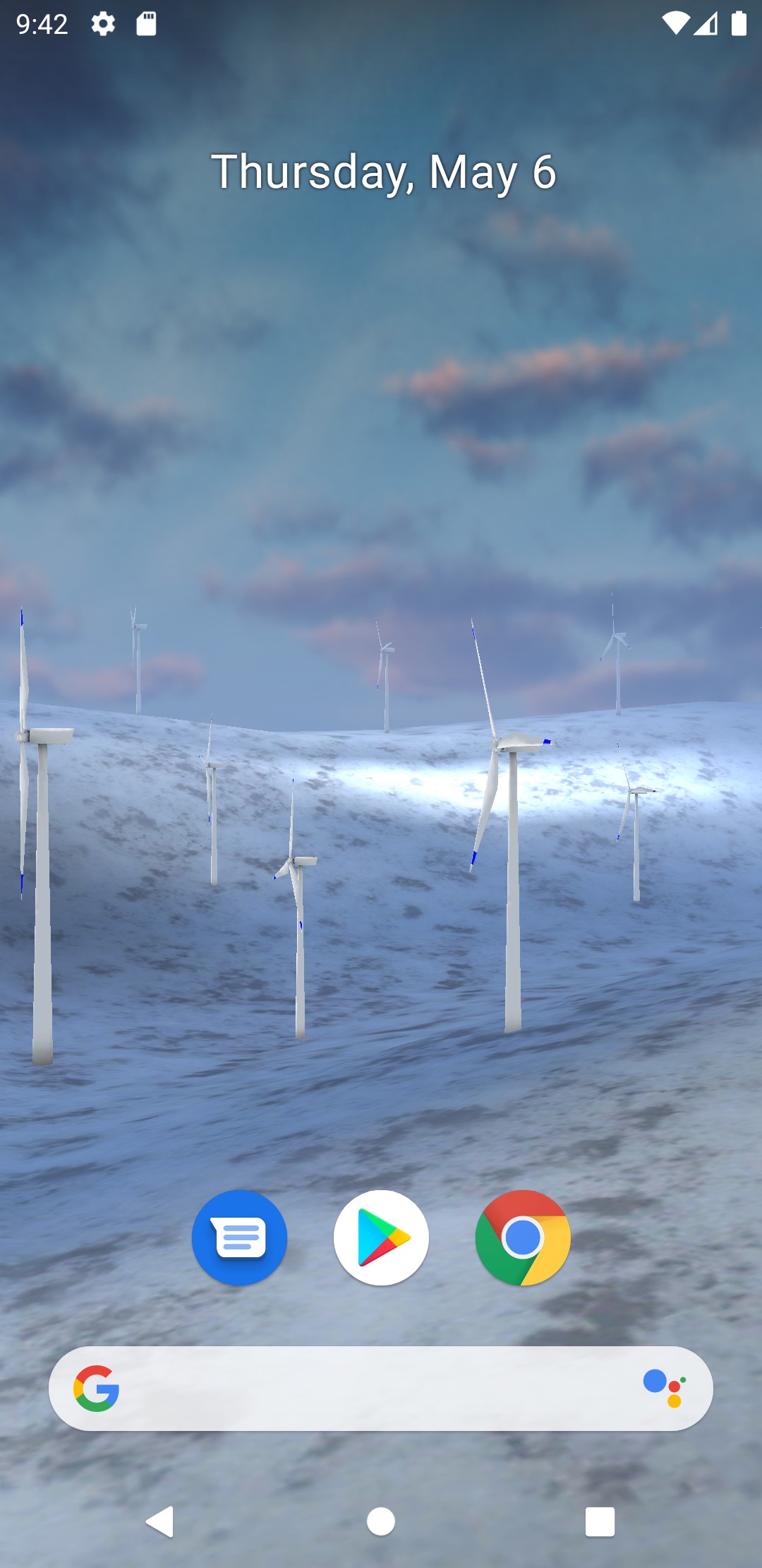 اسکرین شات 3 برنامه Wind Turbine 3D Live Wallpaper