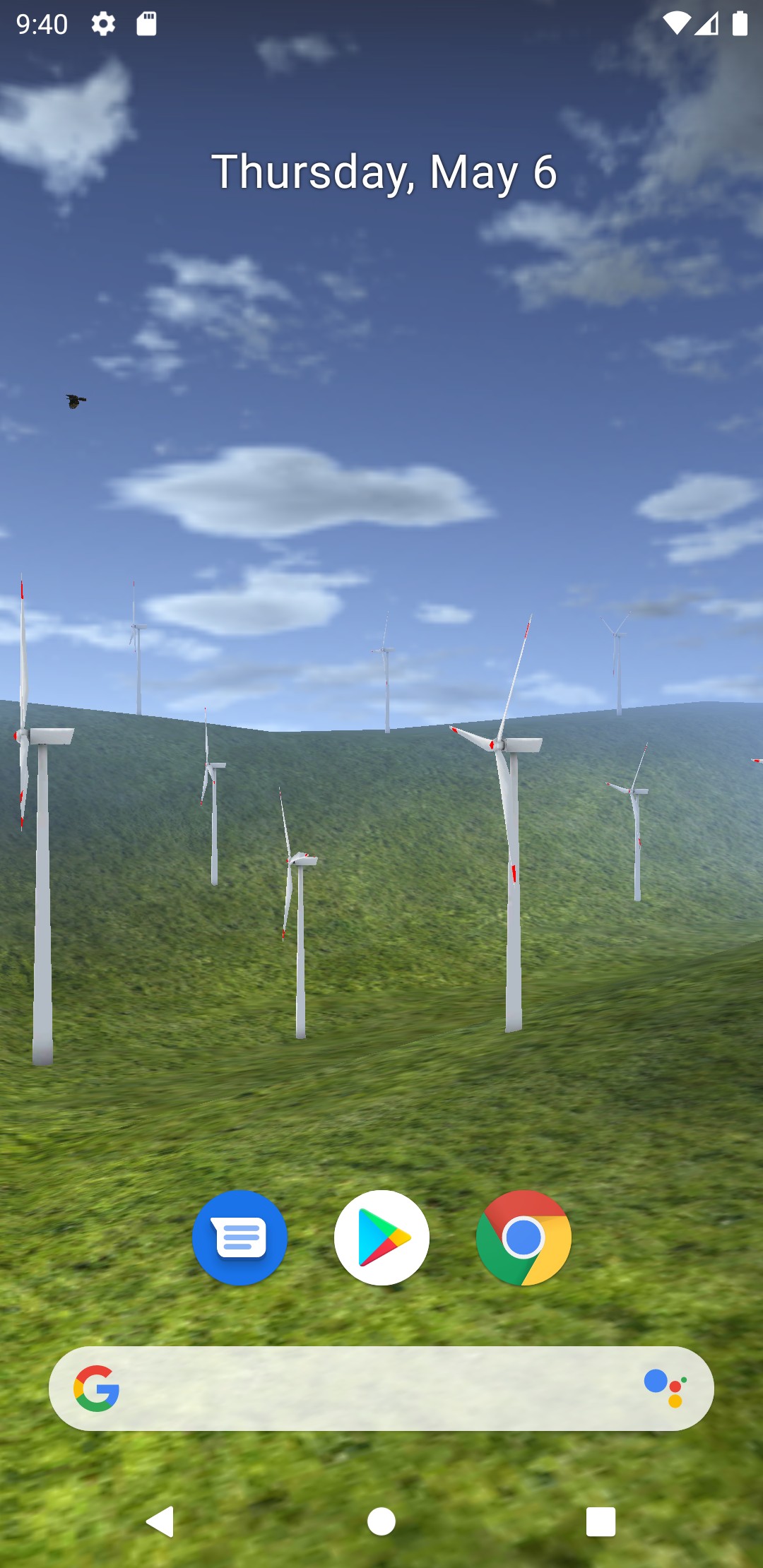 اسکرین شات 1 برنامه Wind Turbine 3D Live Wallpaper