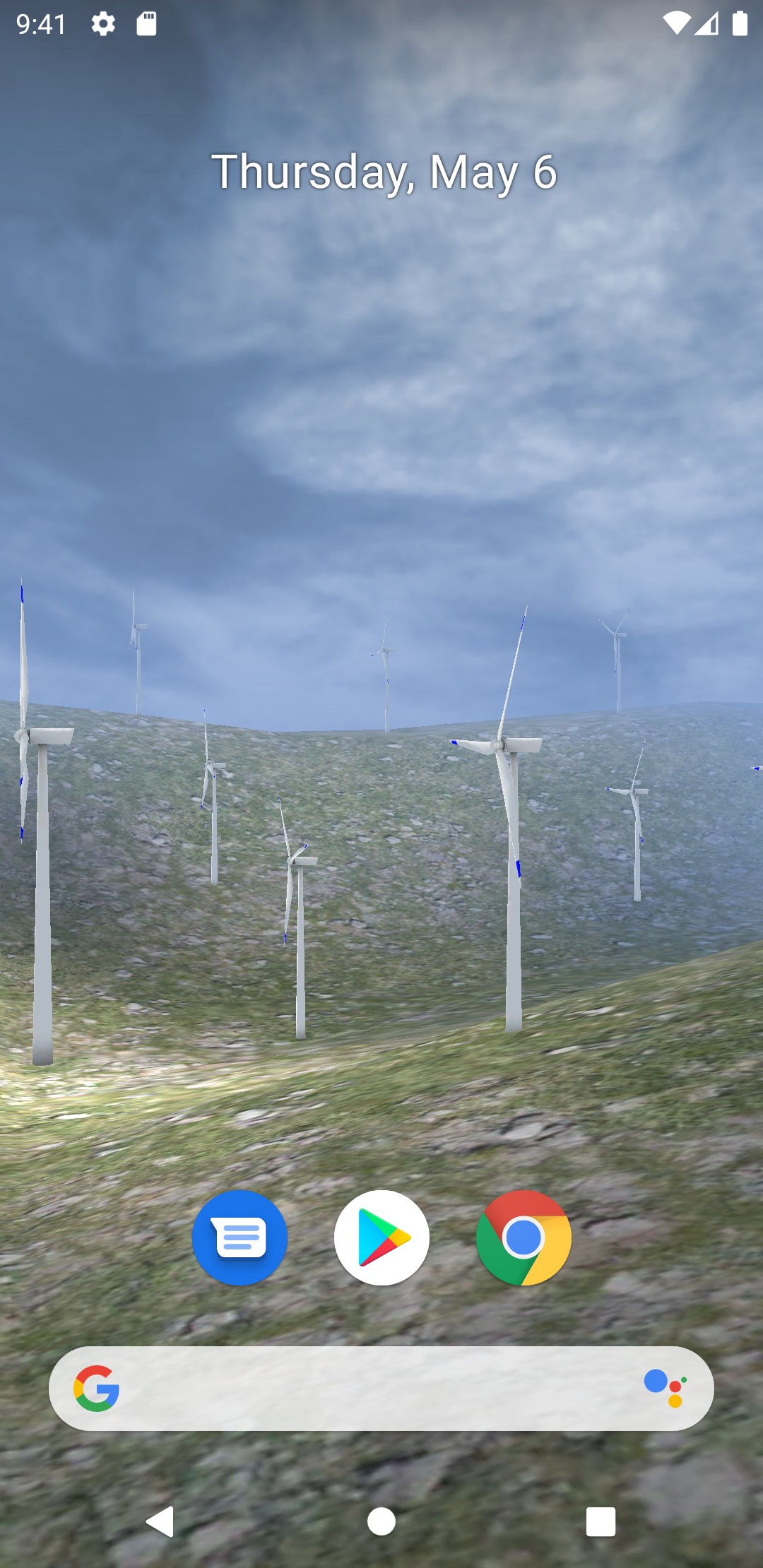 اسکرین شات 2 برنامه Wind Turbine 3D Live Wallpaper
