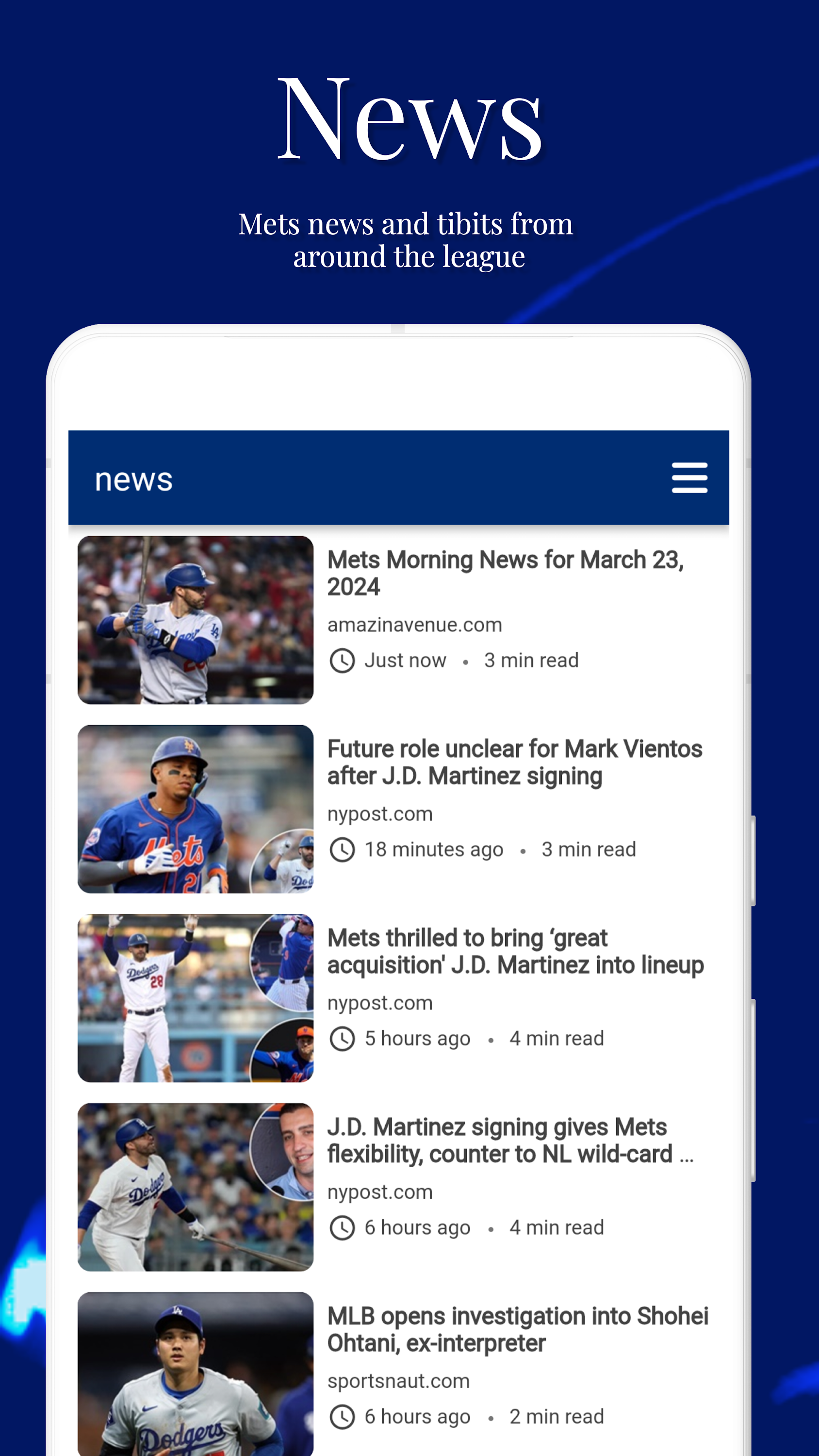 اسکرین شات 1 برنامه New York Baseball - Mets