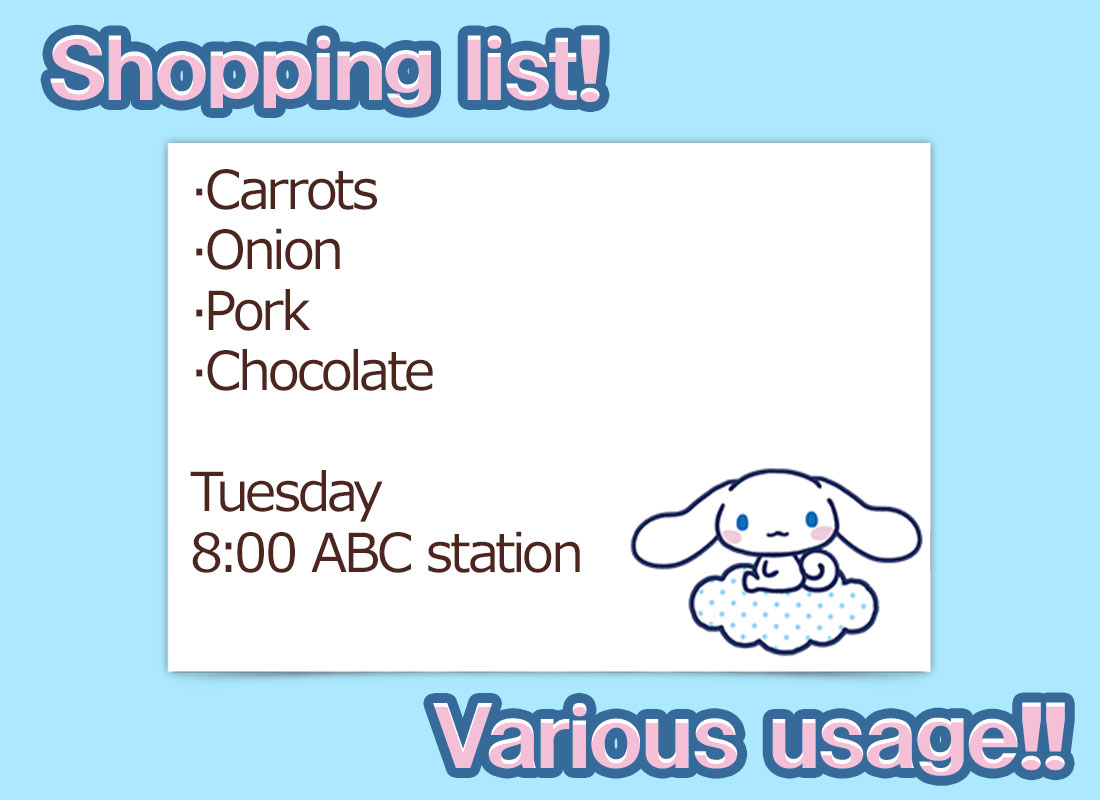 اسکرین شات 3 برنامه Notepad Cinnamoroll