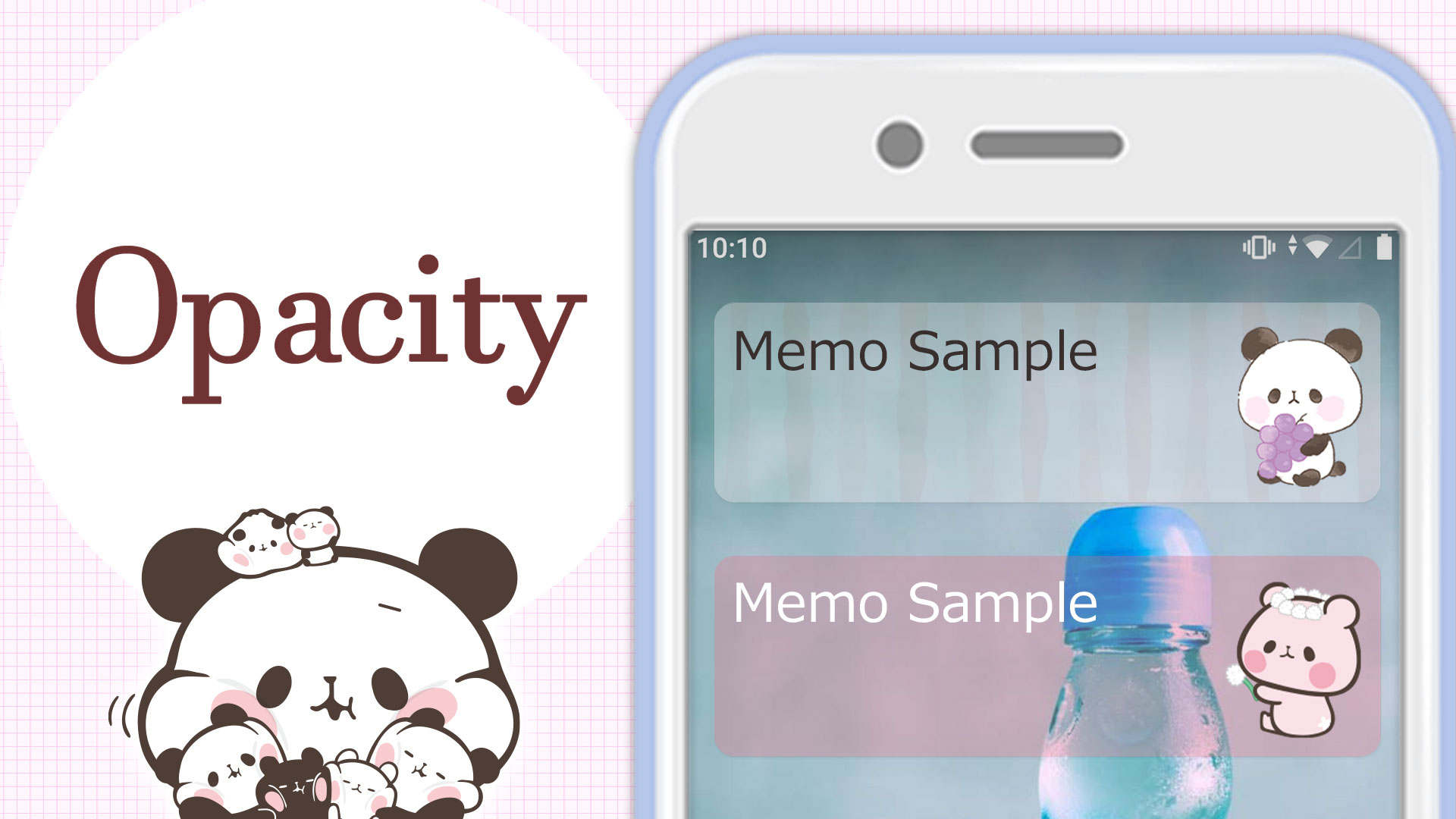اسکرین شات 4 برنامه Sticky Note Mochimochi Panda