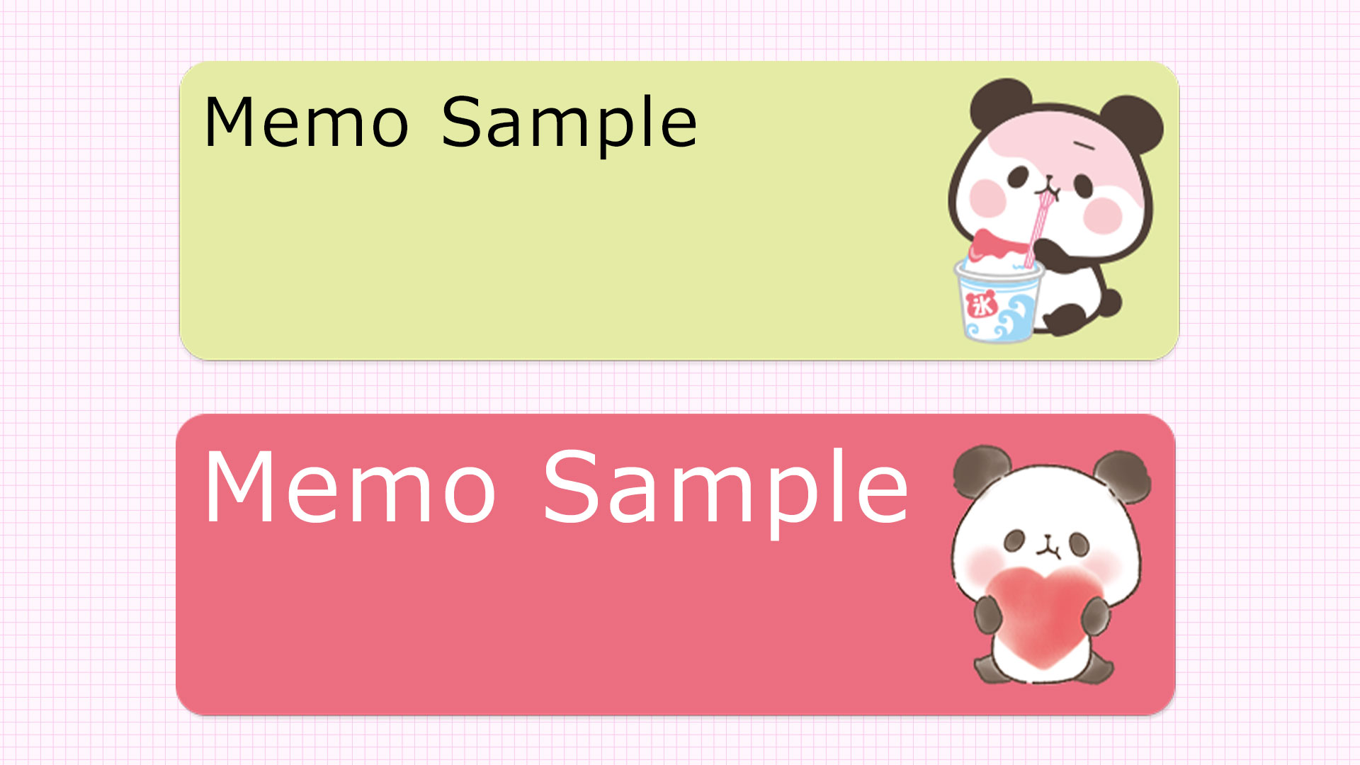 اسکرین شات 3 برنامه Sticky Note Mochimochi Panda