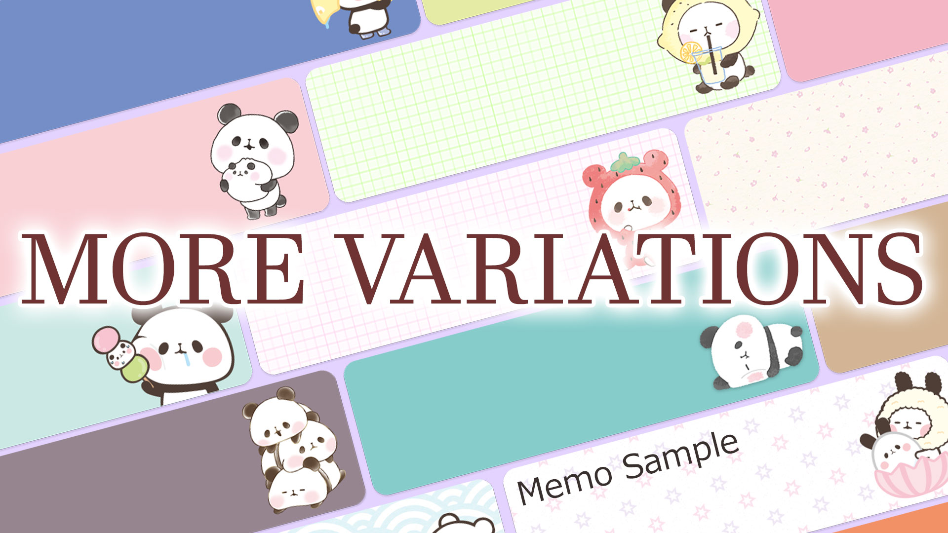 اسکرین شات 2 برنامه Sticky Note Mochimochi Panda