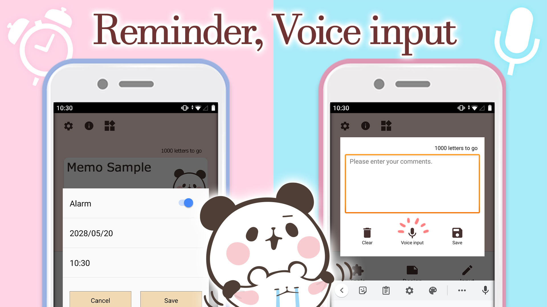 اسکرین شات 6 برنامه Sticky Note Mochimochi Panda