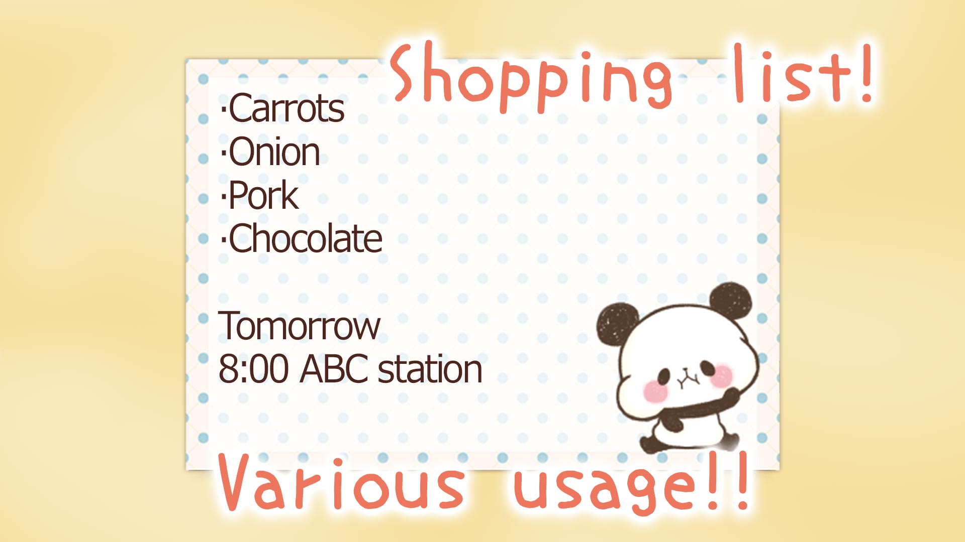 اسکرین شات 2 برنامه Note mini MOCHI MOCHI PANDA