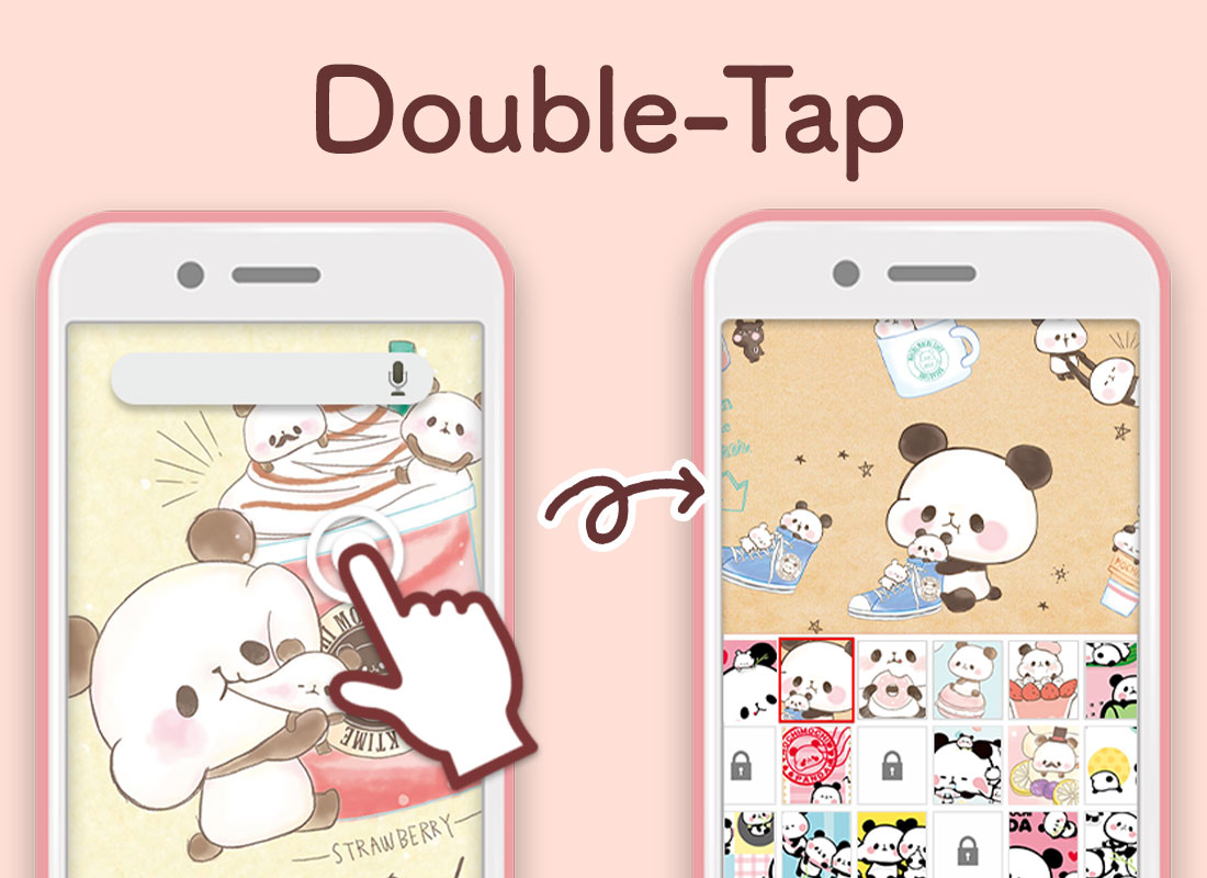اسکرین شات 6 برنامه Wallpaper MOCHI MOCHI PANDA