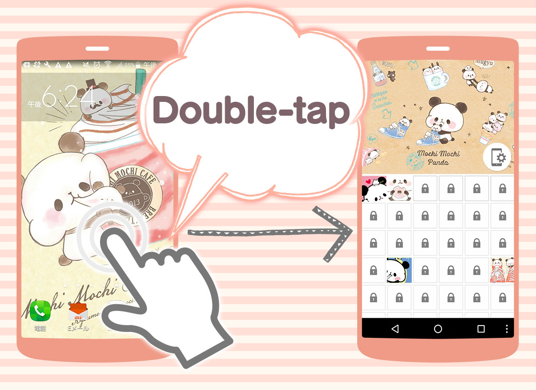 اسکرین شات 5 برنامه Wallpaper MOCHI MOCHI PANDA