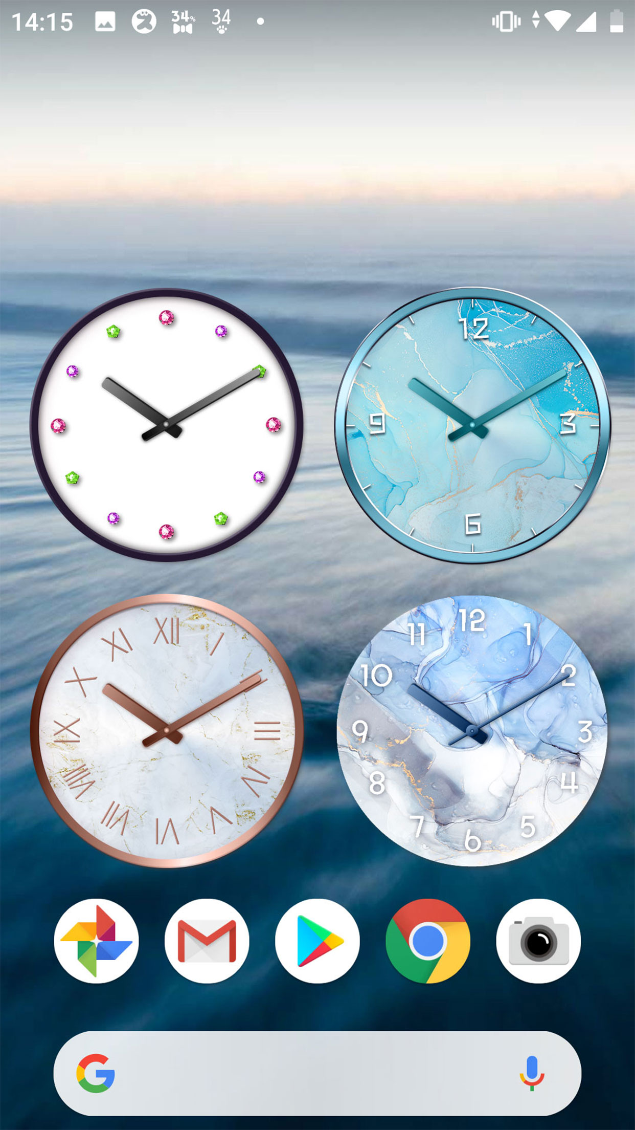 اسکرین شات 7 برنامه Analog clocks widget – simple
