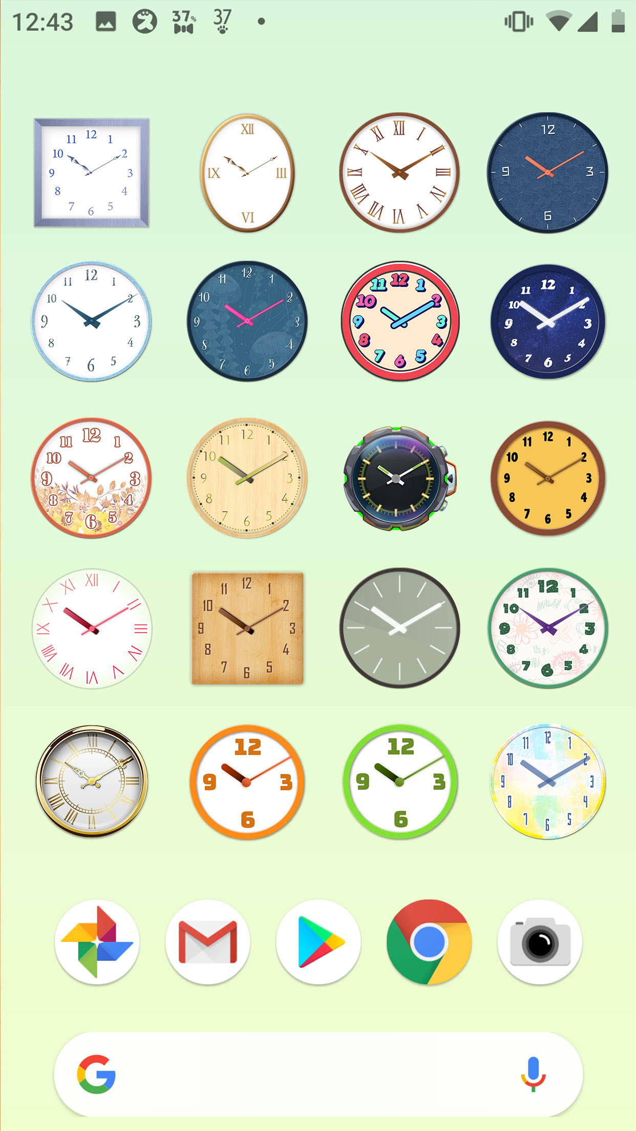اسکرین شات 8 برنامه Analog clocks widget – simple