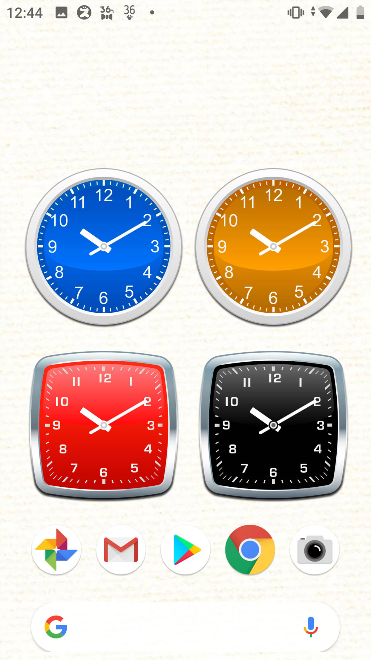 اسکرین شات 3 برنامه Analog clocks widget – simple