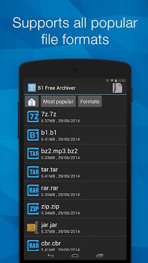 اسکرین شات 1 برنامه B1 Archiver zip rar unzip