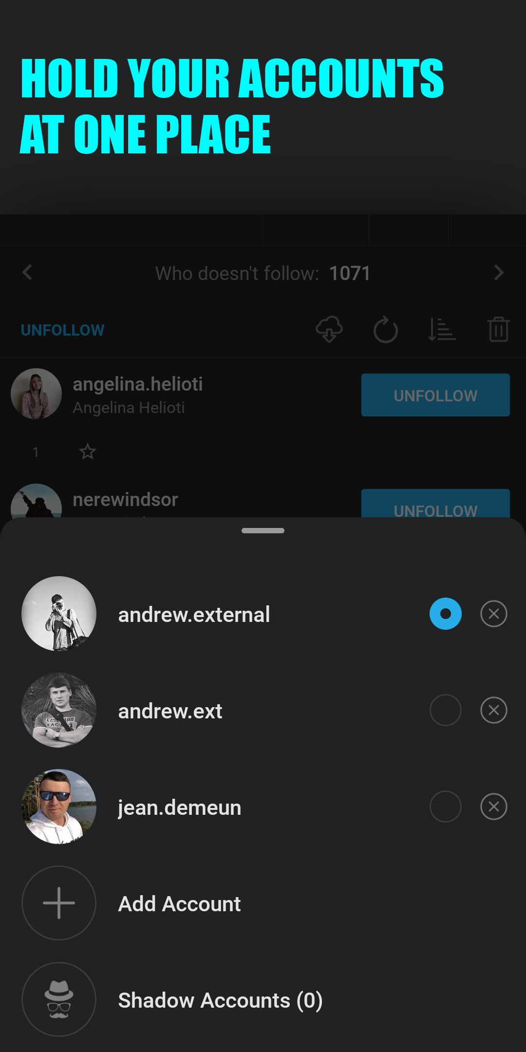 اسکرین شات 3 برنامه Followers Assistant Original