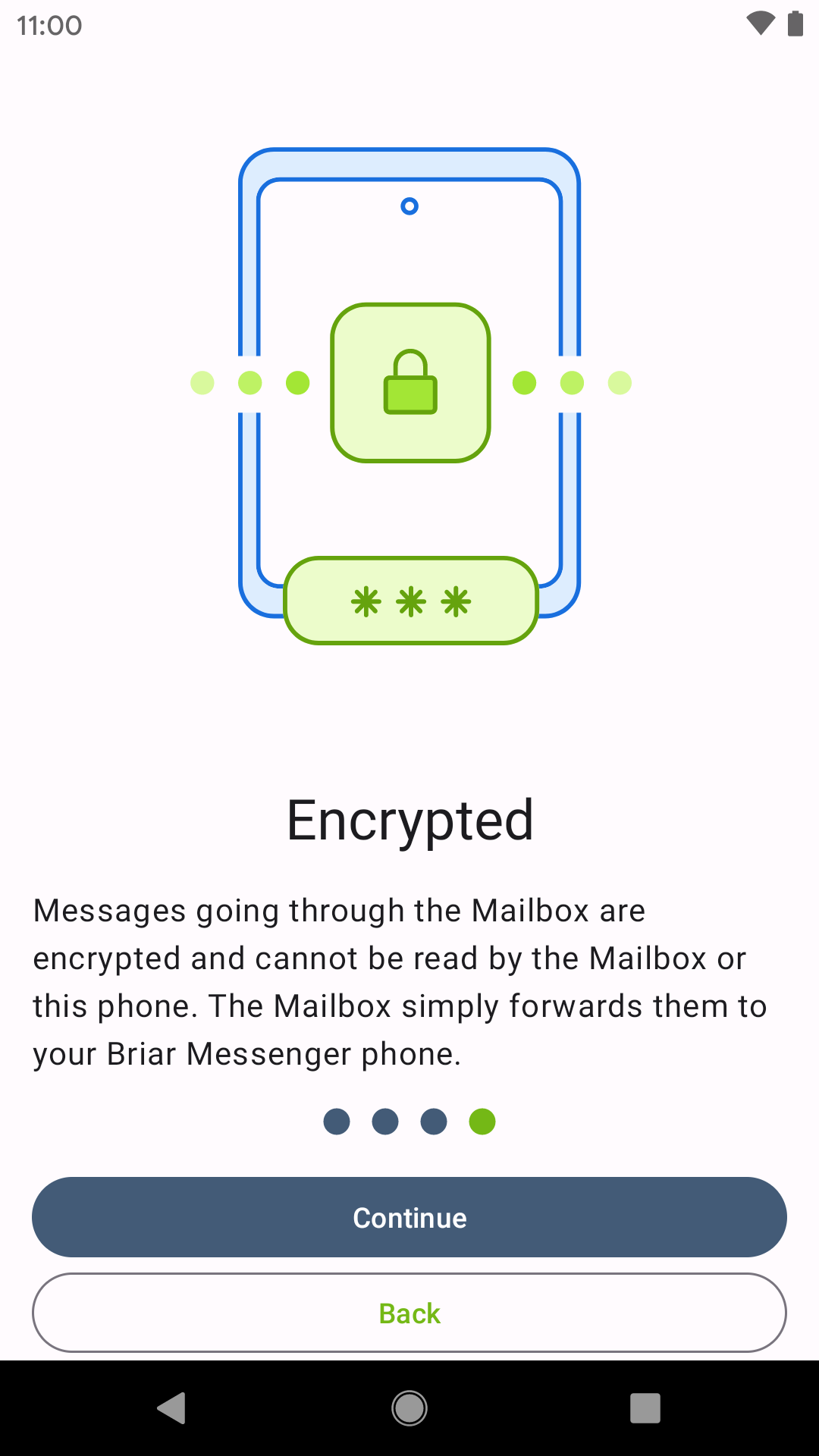 اسکرین شات 4 برنامه Briar Mailbox