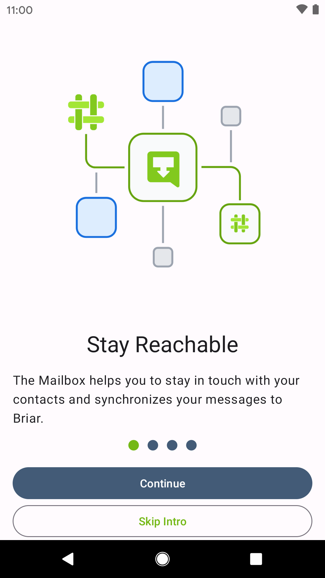 اسکرین شات 1 برنامه Briar Mailbox