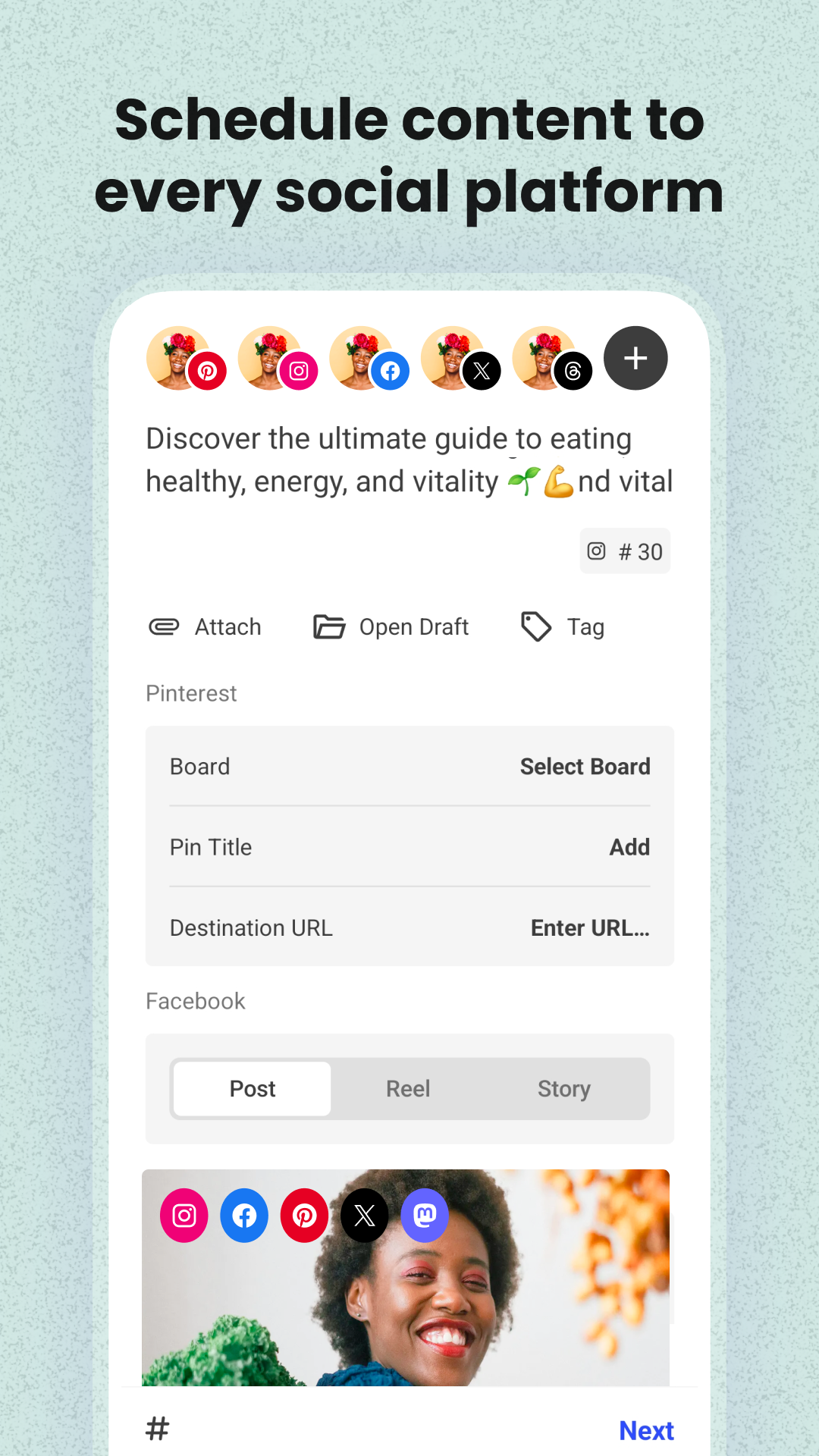اسکرین شات 2 برنامه Buffer: Social Media Scheduler