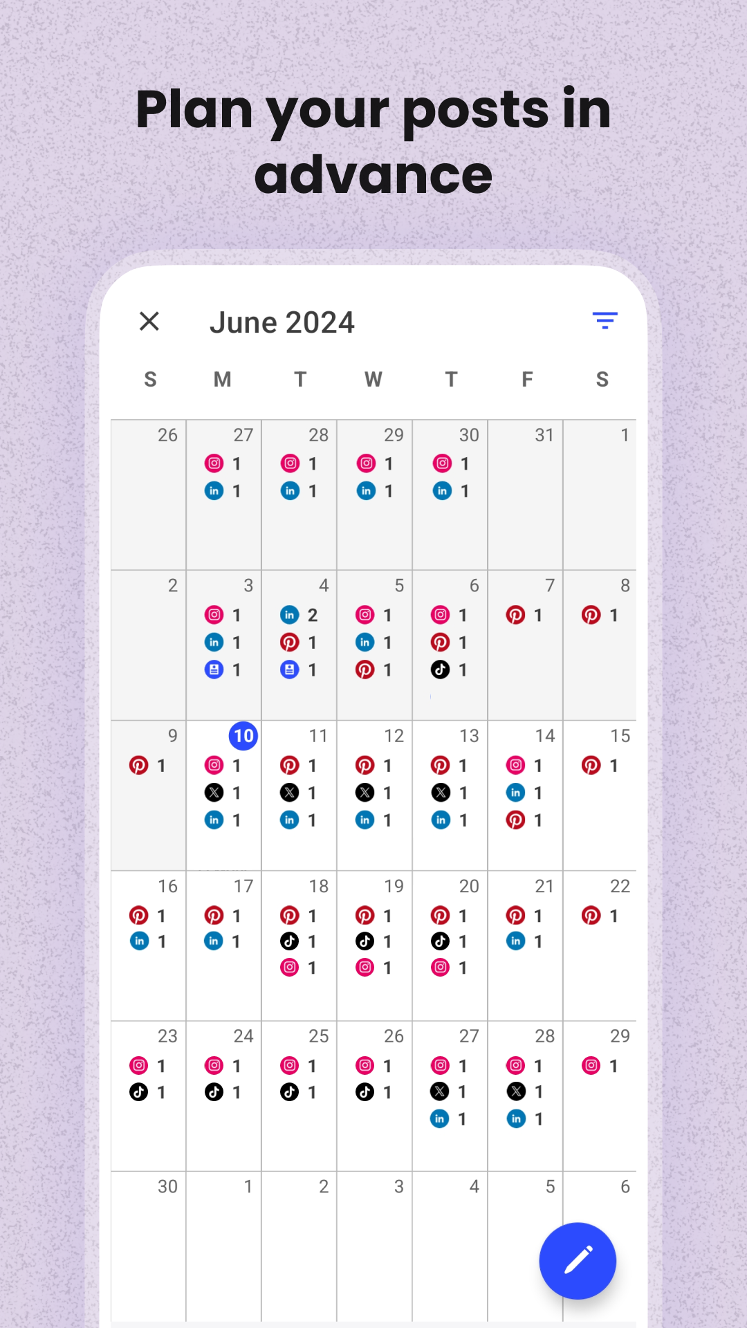اسکرین شات 4 برنامه Buffer: Social Media Scheduler