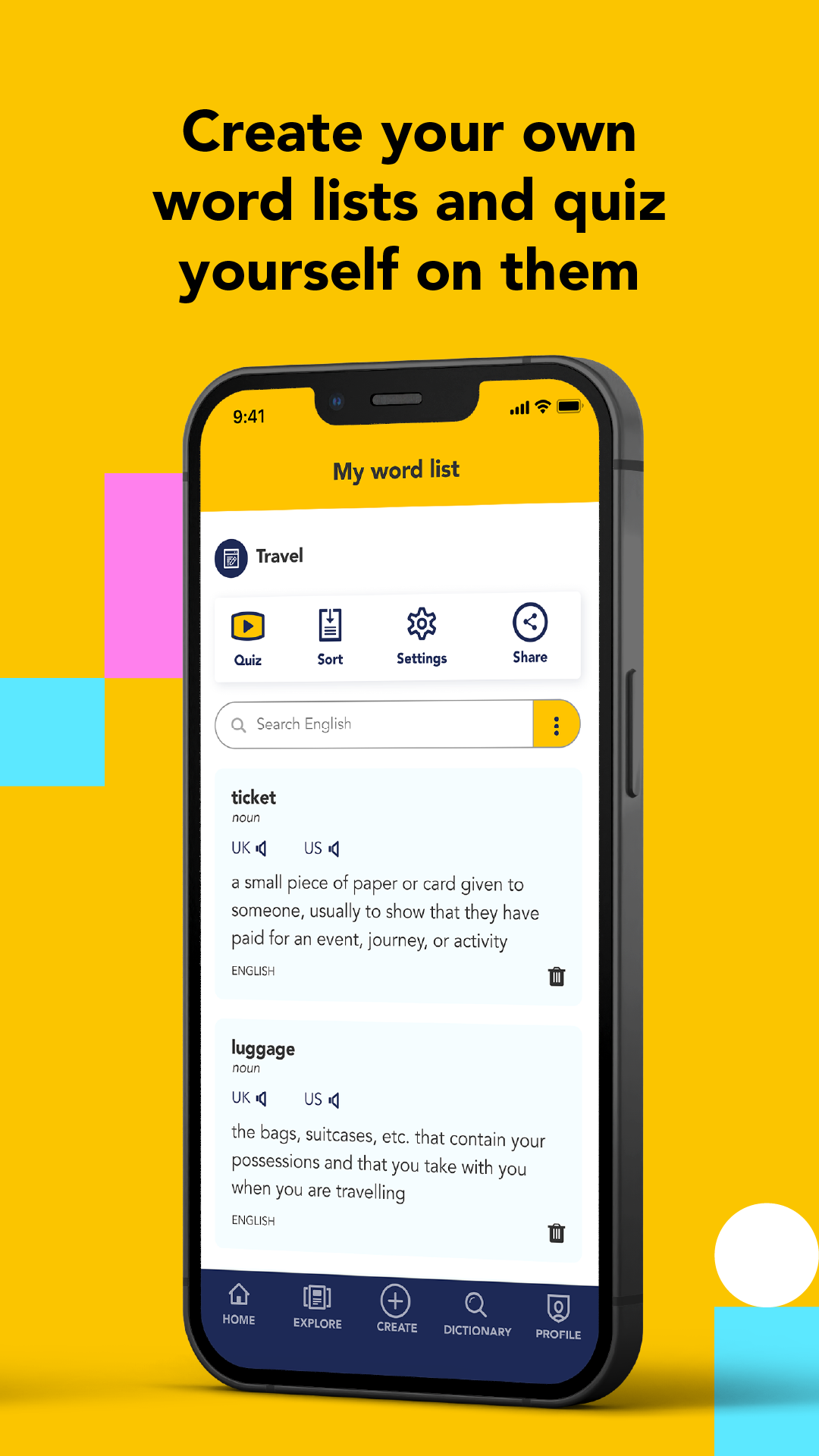 اسکرین شات 2 برنامه Cambridge Dictionary +Plus